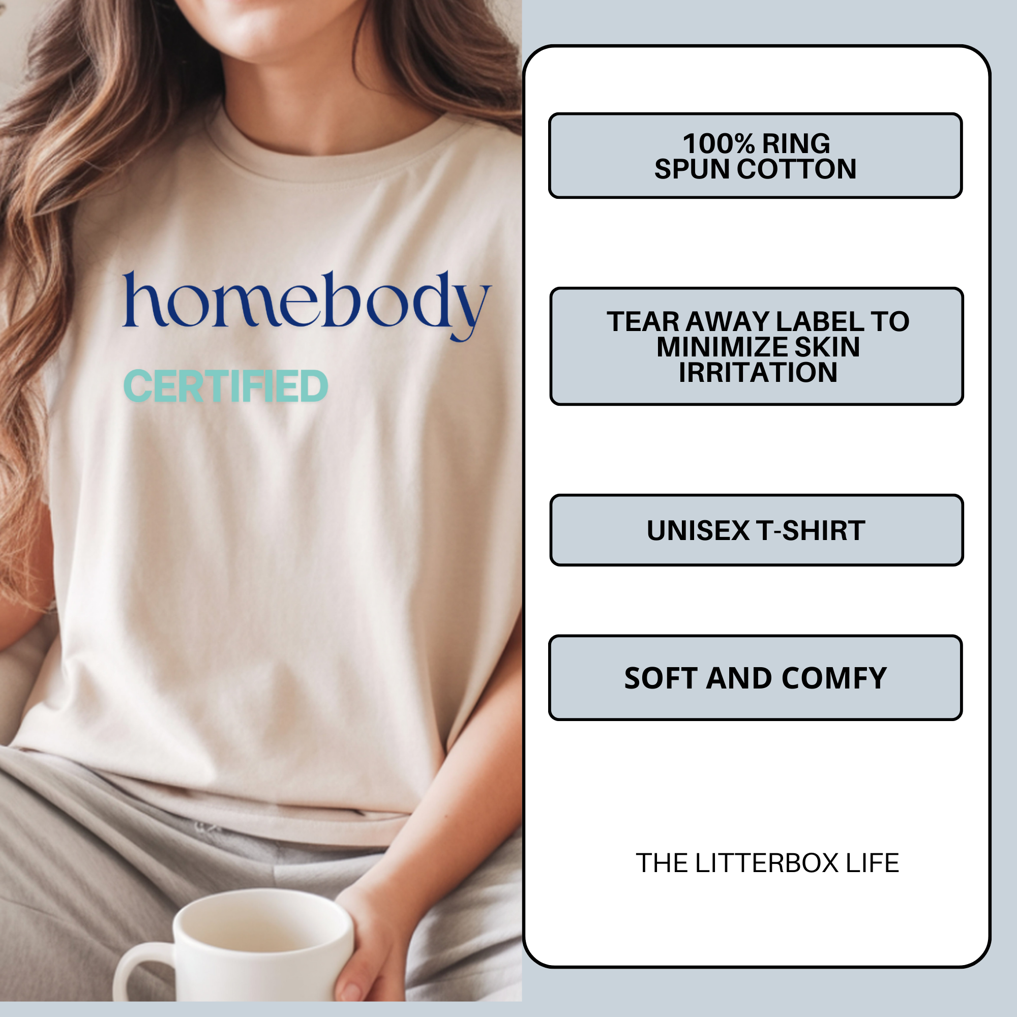Homebody Certified Tee – Funny Introvert Shirt for Women