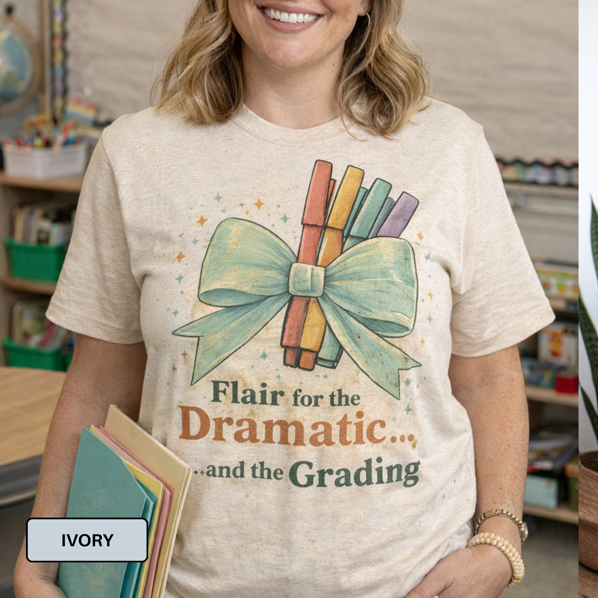 Flair for the Dramatic Teacher Shirt – Cute Retro Teacher Tee