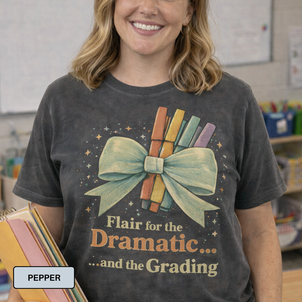 Flair for the Dramatic Teacher Shirt – Cute Retro Teacher Tee