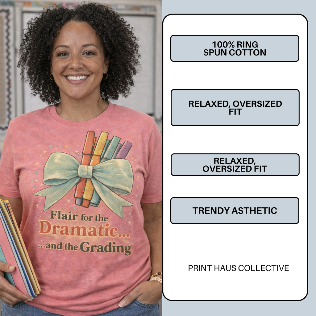 Flair for the Dramatic Teacher Shirt – Cute Retro Teacher Tee