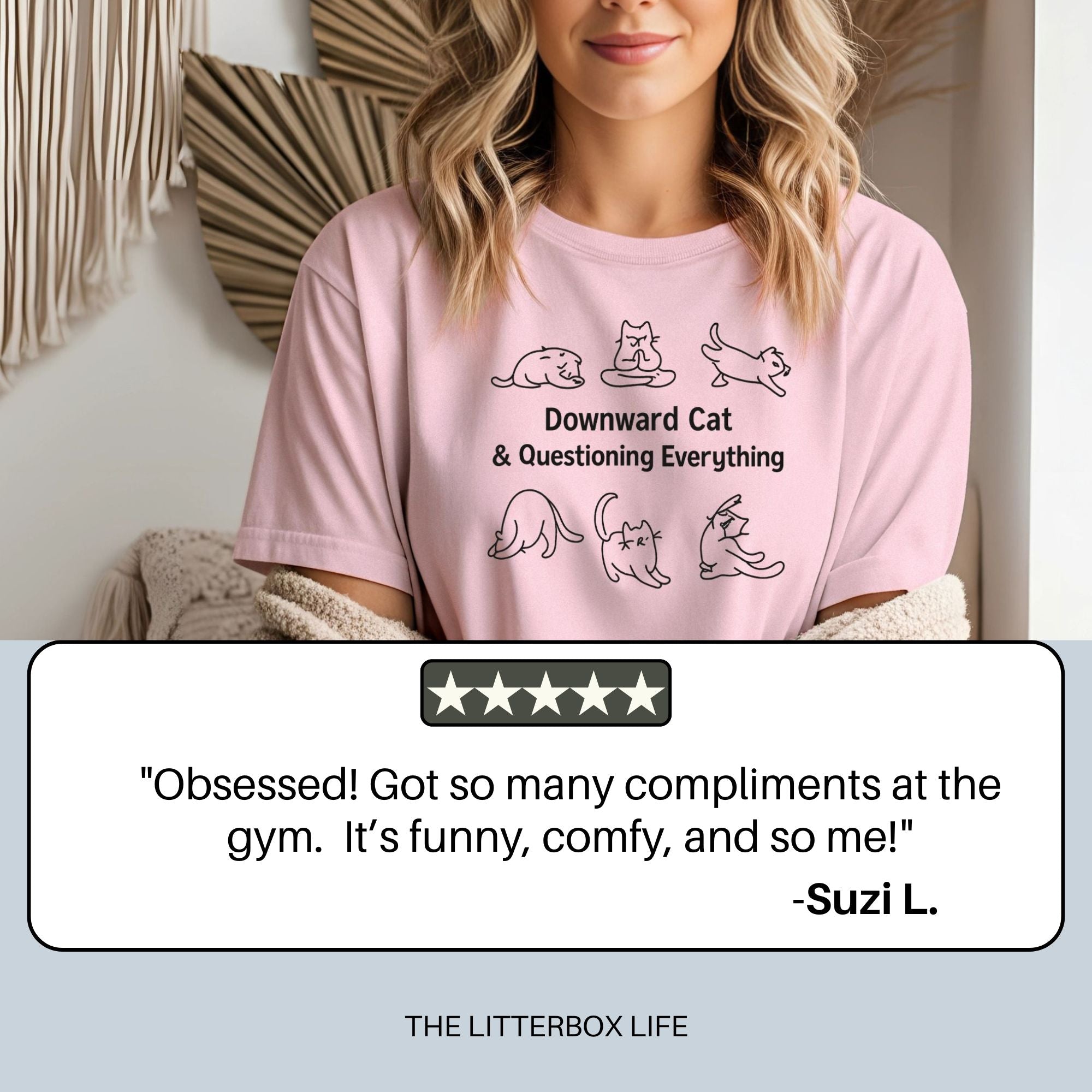 Funny Cat Yoga Shirt – Comfort Colors
