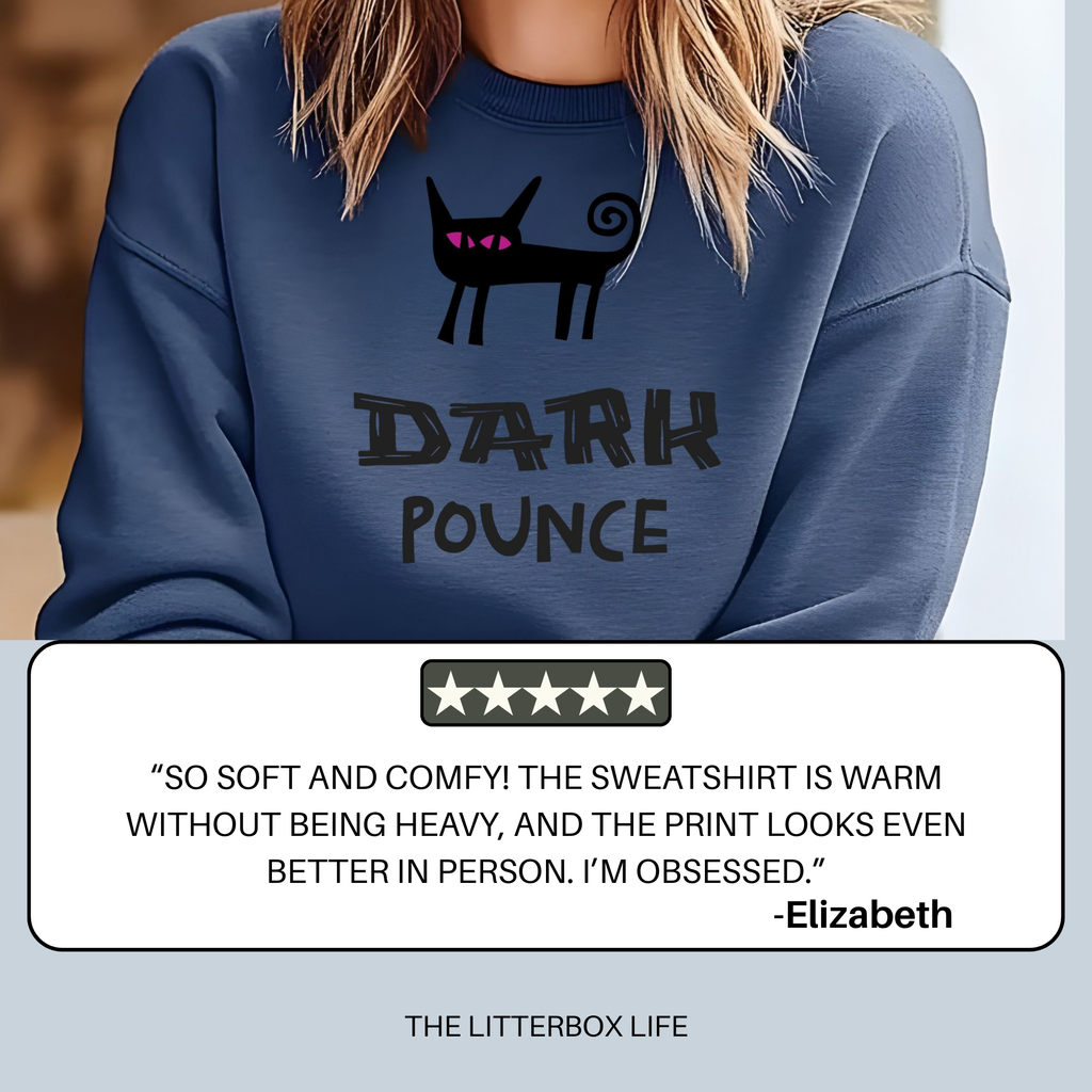 Dark Pounce Graphic Cat Sweatshirt
