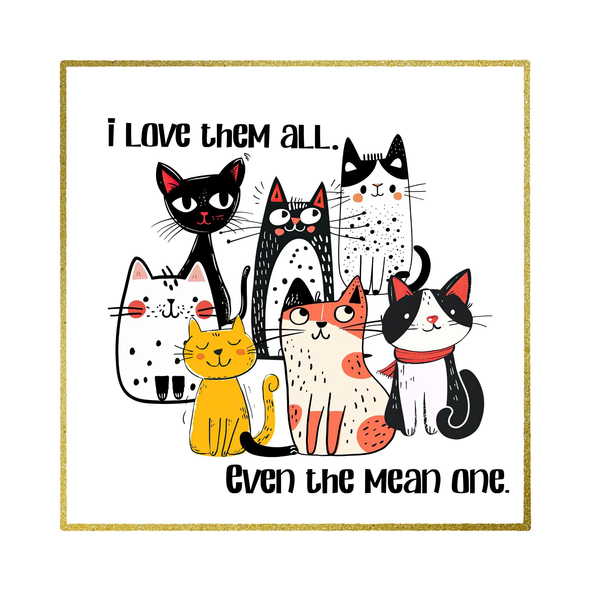 Funny Cat Wall Art – Printable for Exhausted Millennial Moms