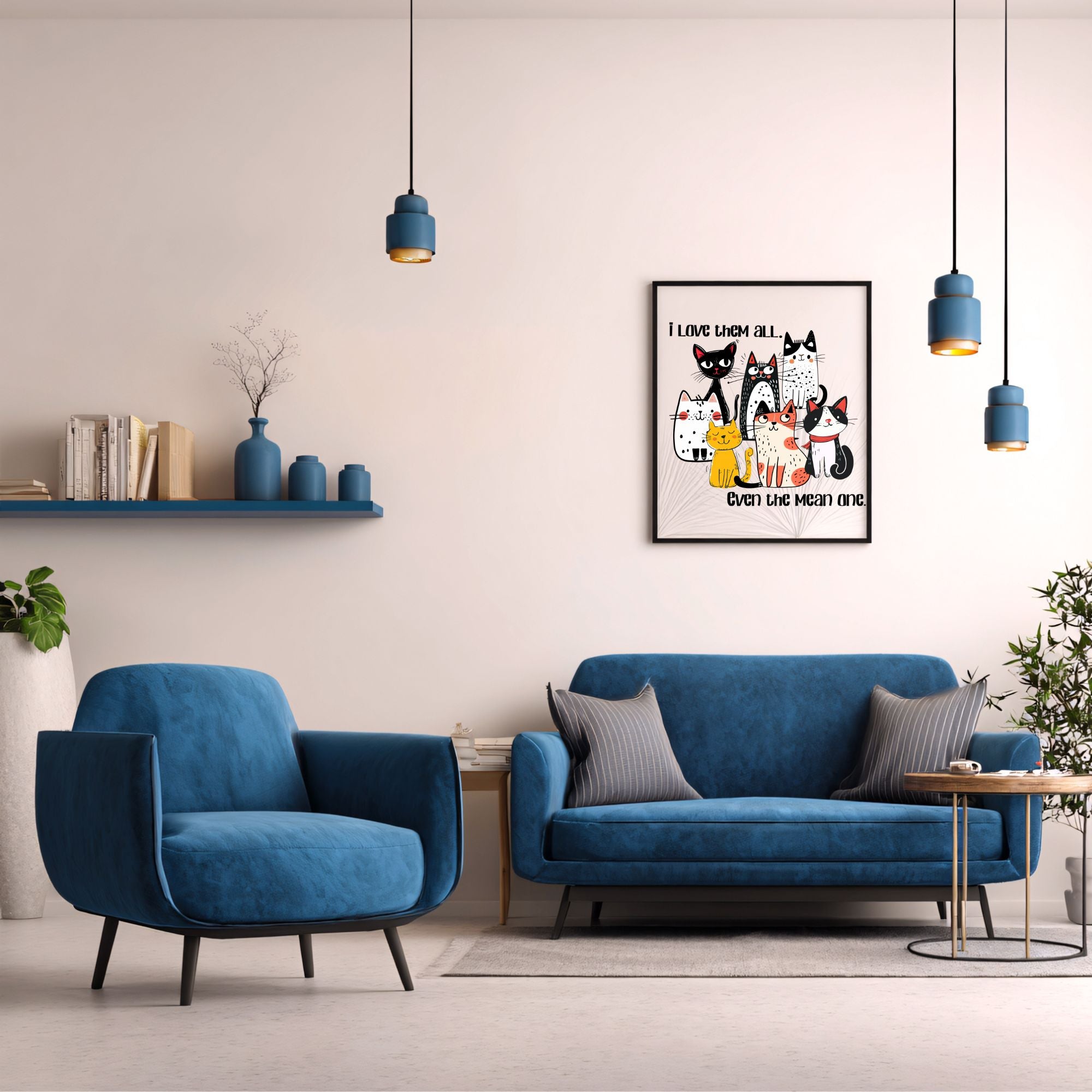 Funny Cat Wall Art – Printable for Exhausted Millennial Moms