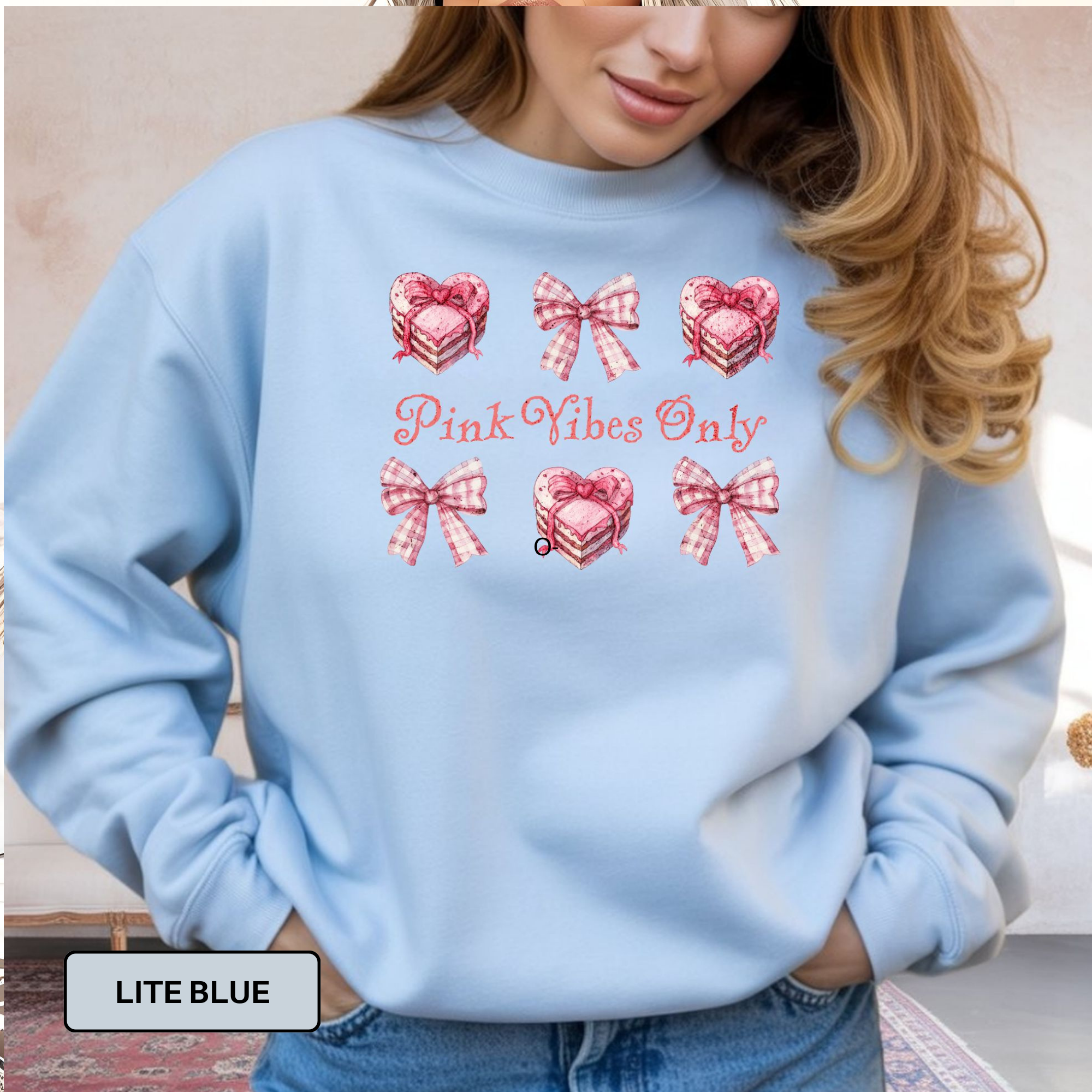 Pink Vibes Only – Valentine’s Day Love Sweatshirt