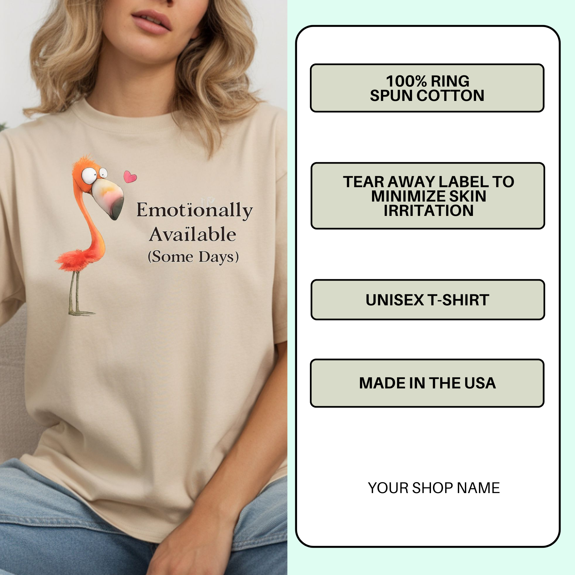 Funny Flamingo Valentine Shirt | Sassy Valentine Tee | Cute Flamingo Shirt for Women