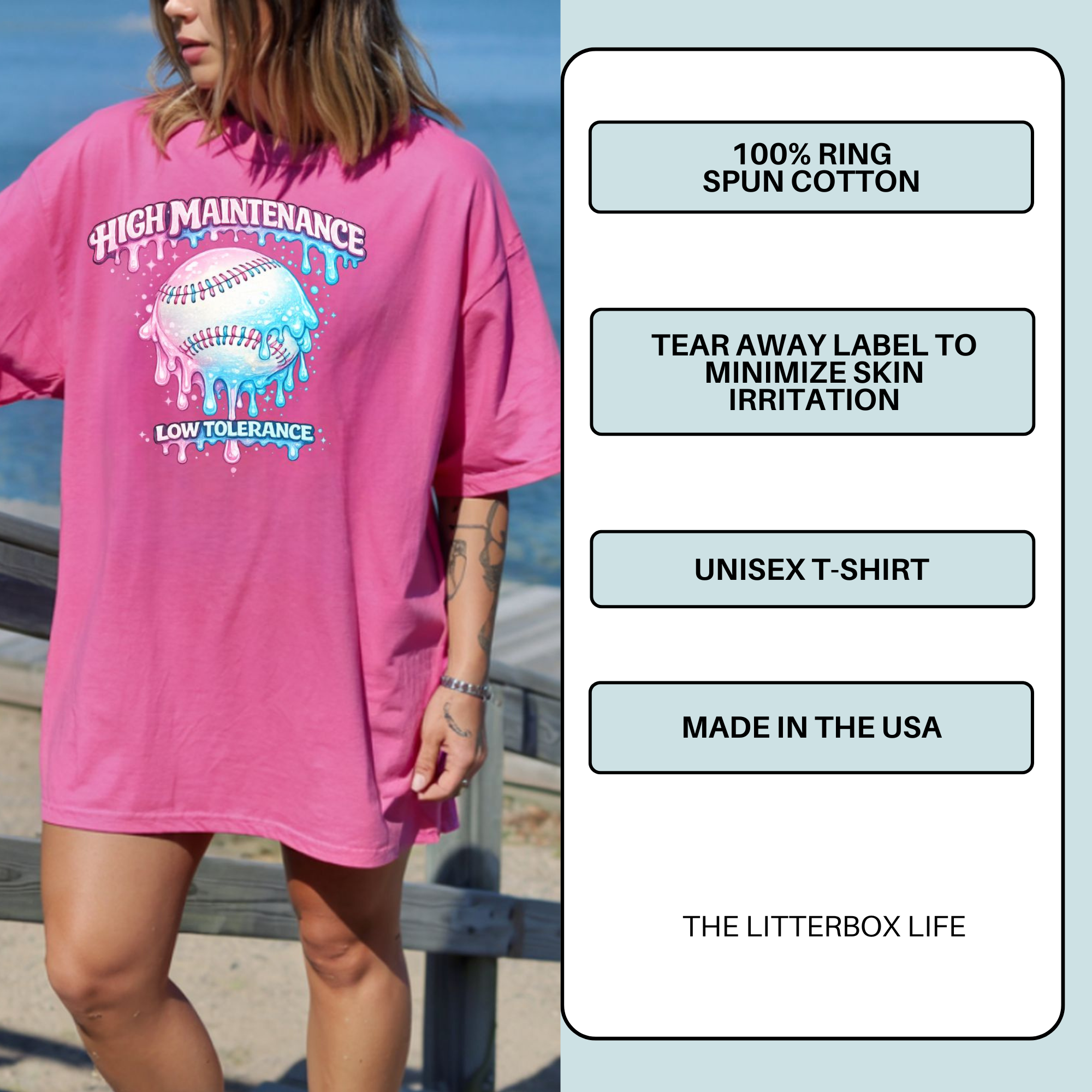 High Maintenance Low Tolerance Graphic Tee