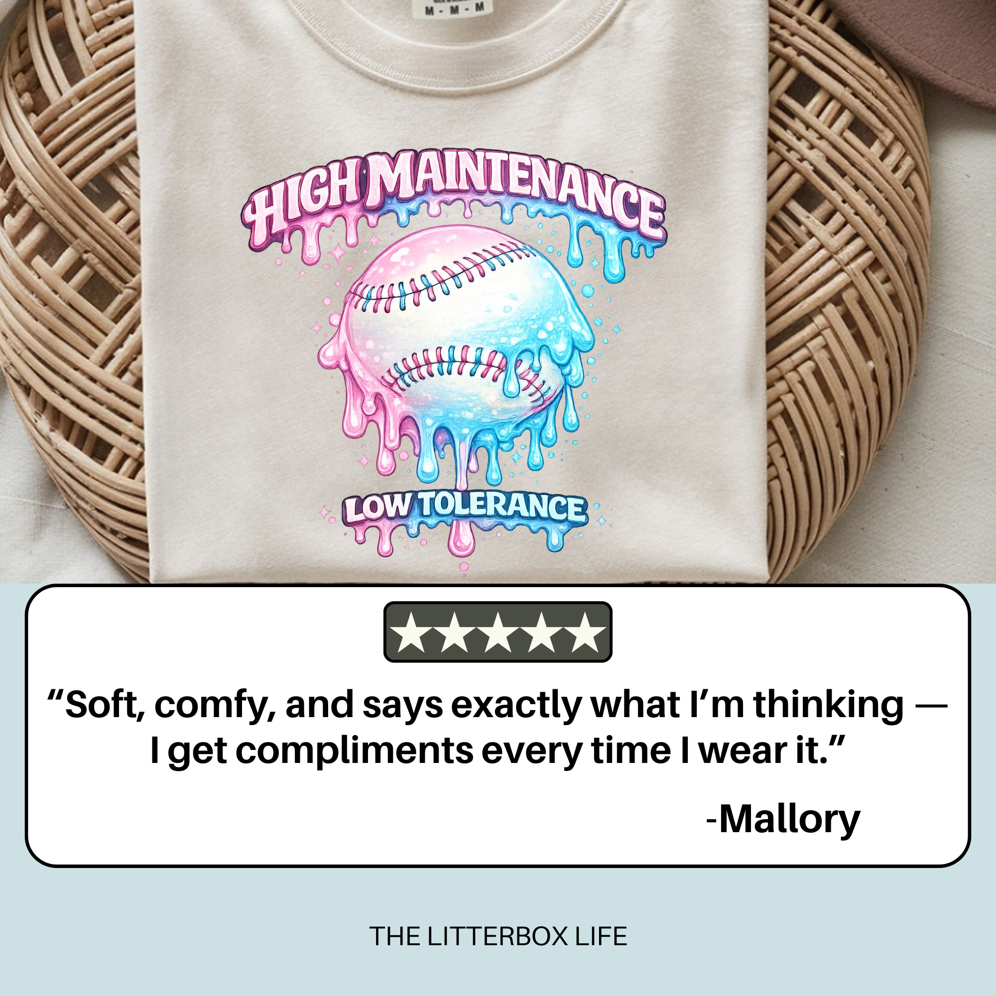 High Maintenance Low Tolerance Graphic Tee