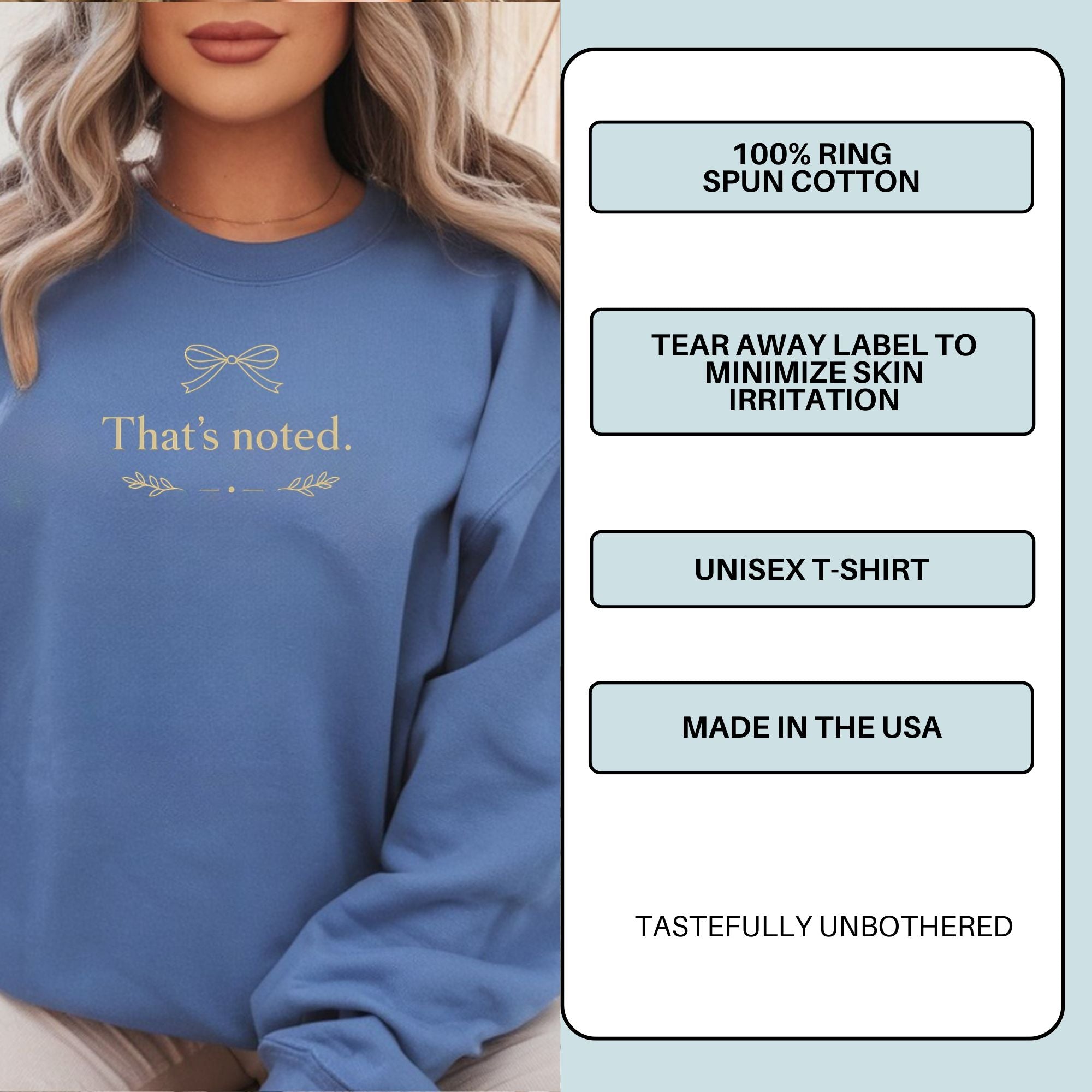 That’s Noted Sweatshirt – Subtle Sass Women’s Pullover