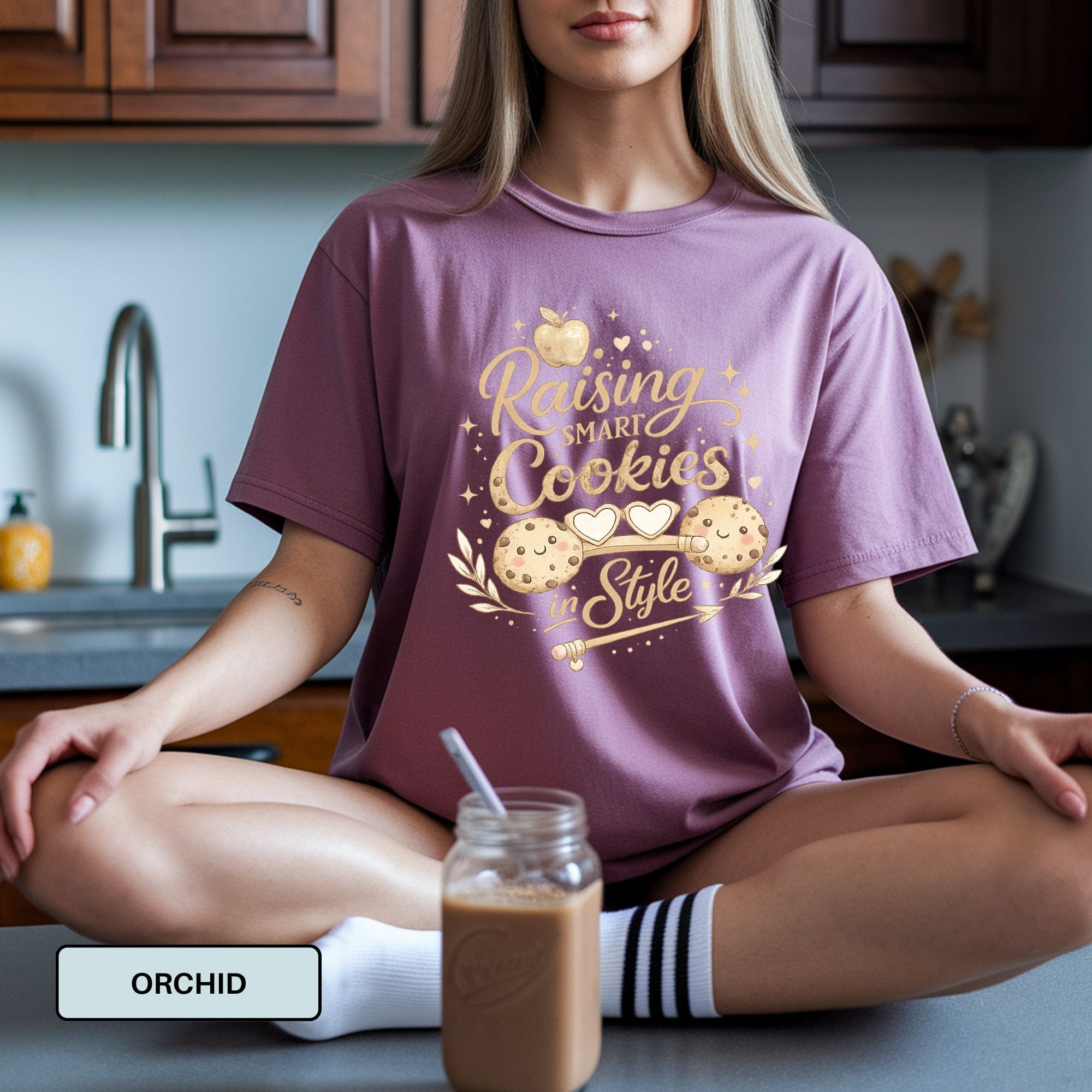 Raising Smart Cookies Teacher Shirt – Comfort Colors Graphic Tee