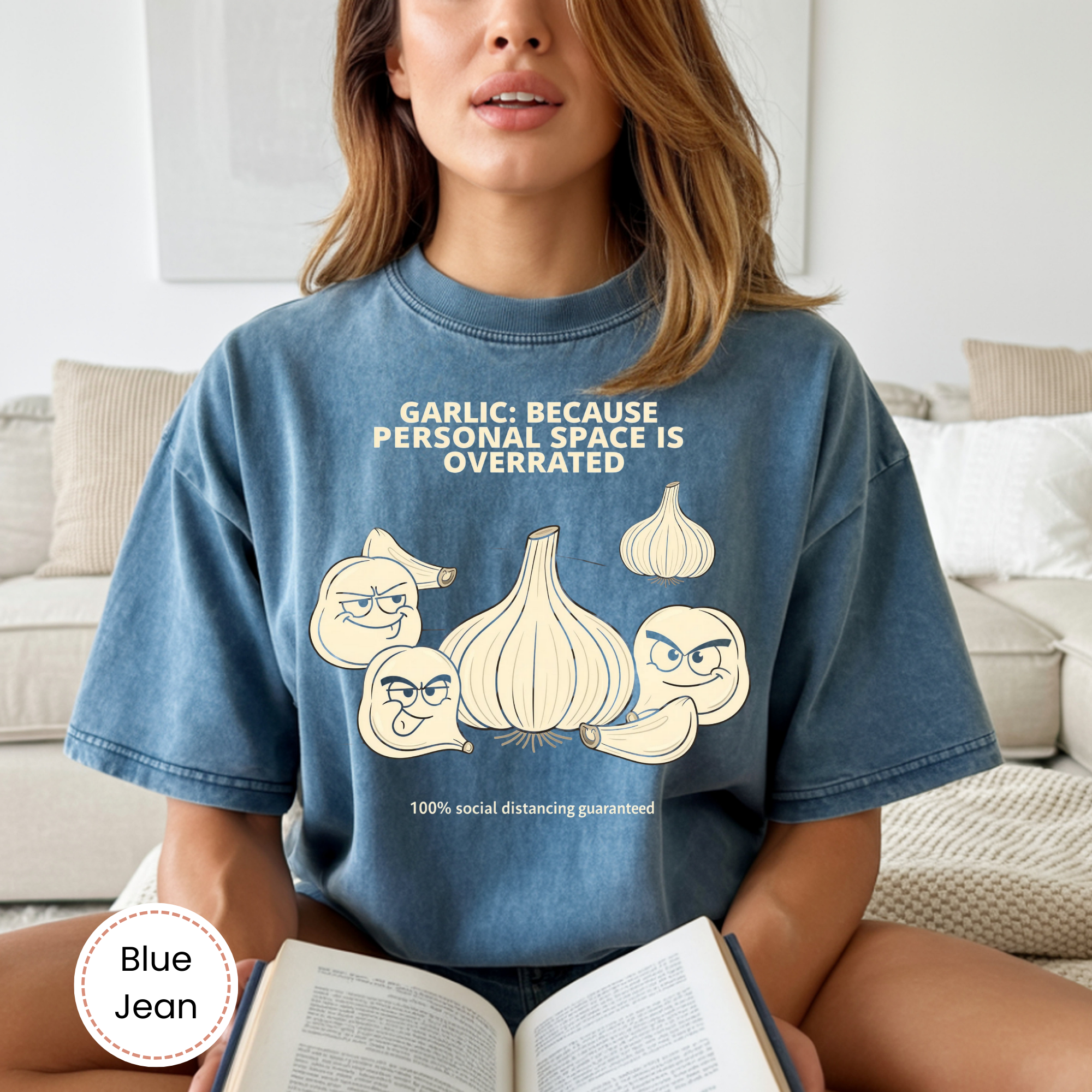 Garlic Humor T-Shirt | Comfort Colors Funny Food Tee