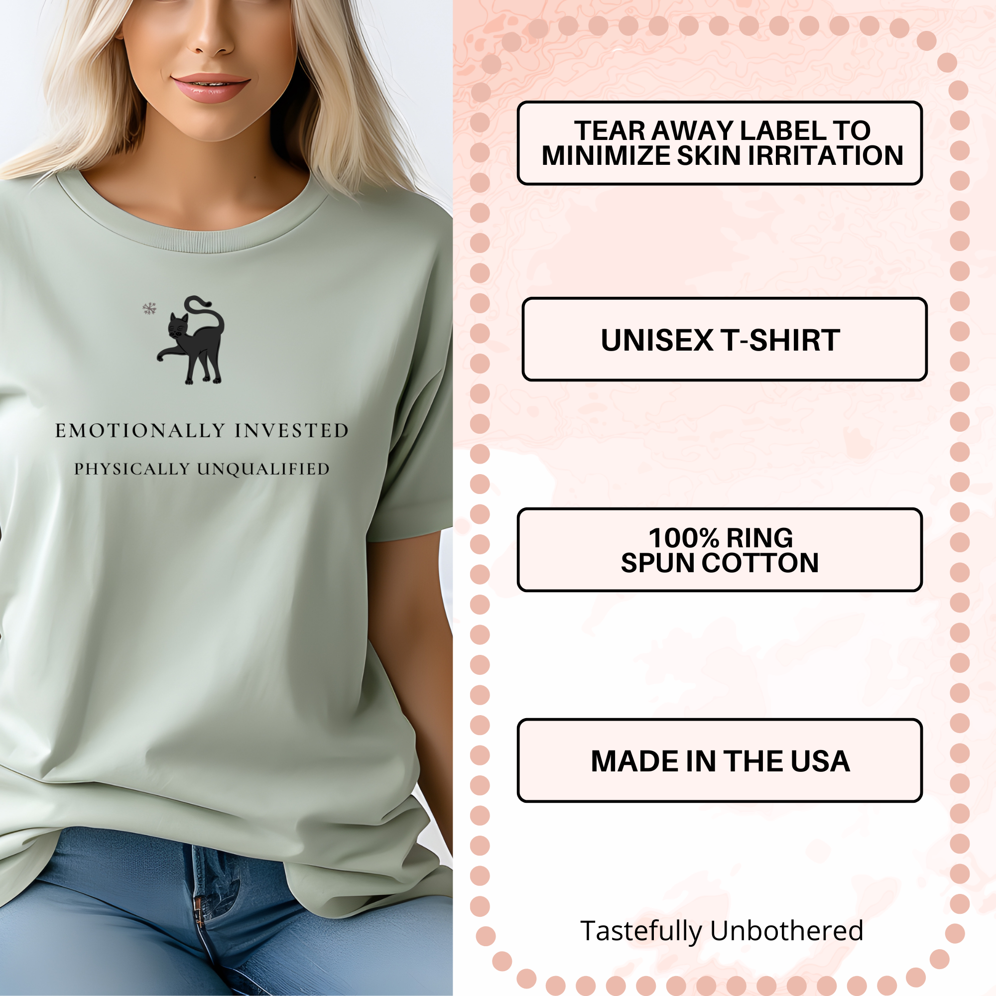 Emotionally Invested, Physically Unqualified Cat Tee