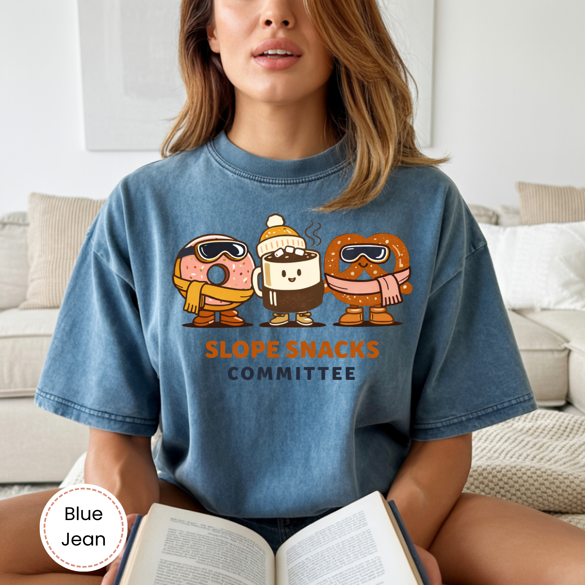 Slope Snacks Committee Comfort Colors T-Shirt | Funny Spectator Tee