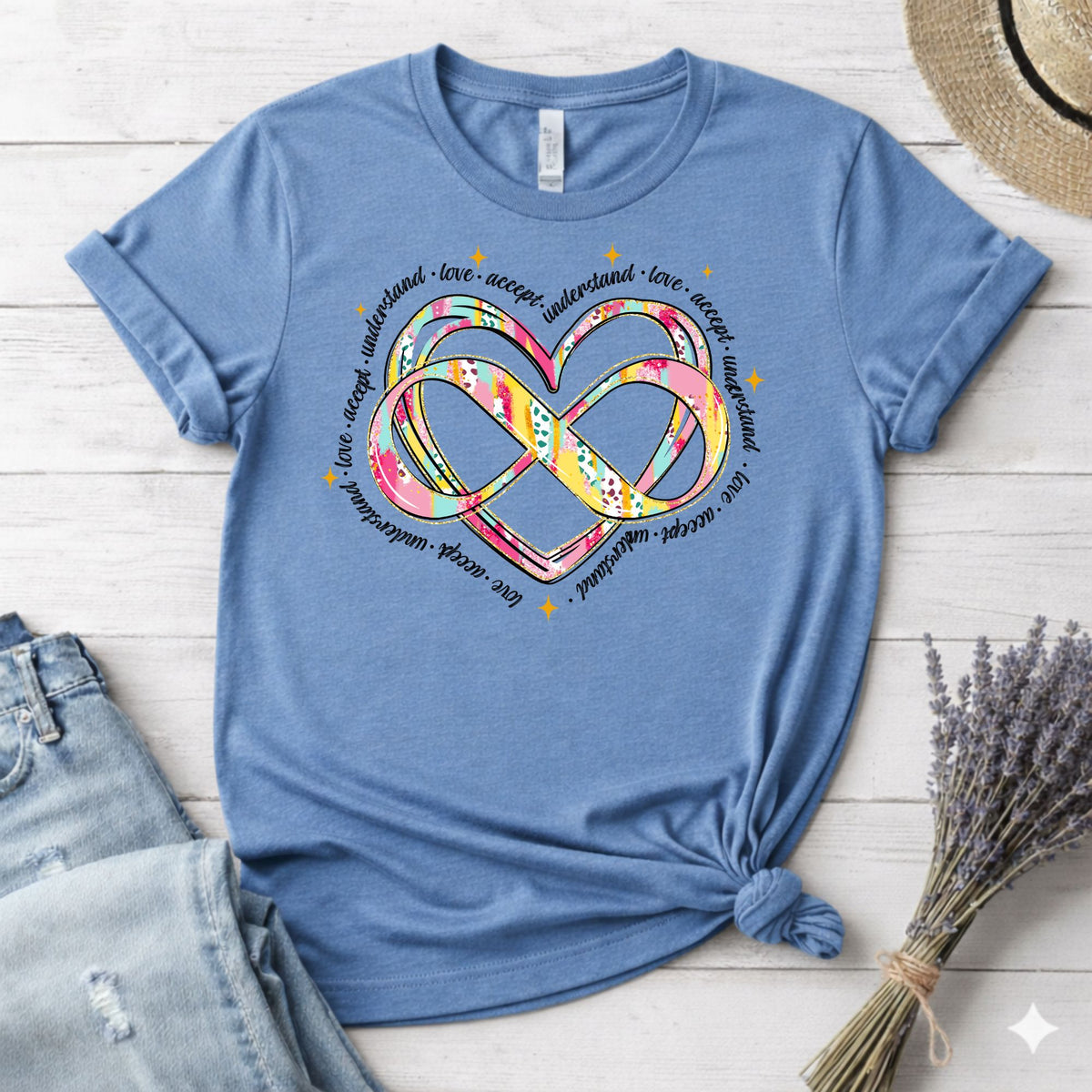 Autism Infinity Heart Shirt | Neurodiversity Autism Awareness Tee ...