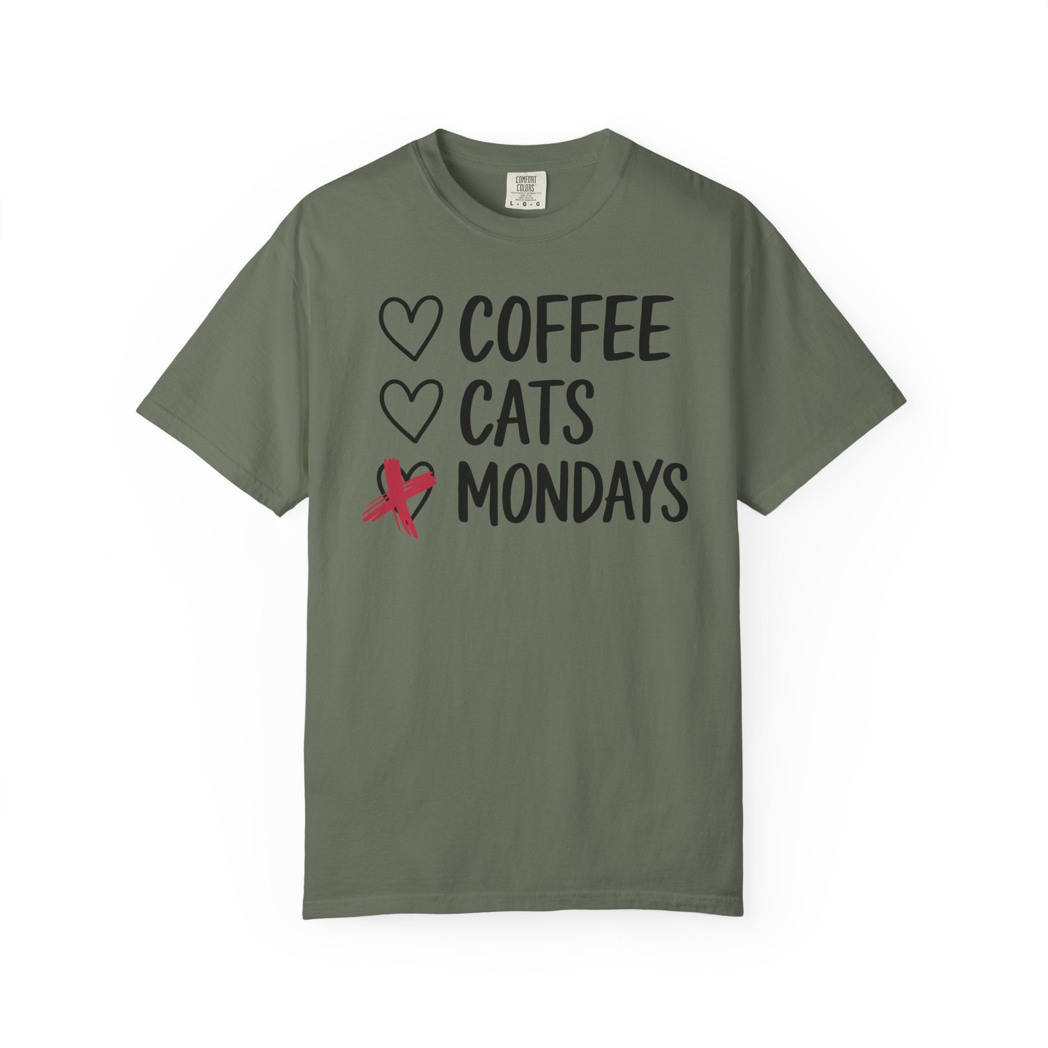 Coffee Cats Not Mondays Shirt – Funny Cat Lover Tee