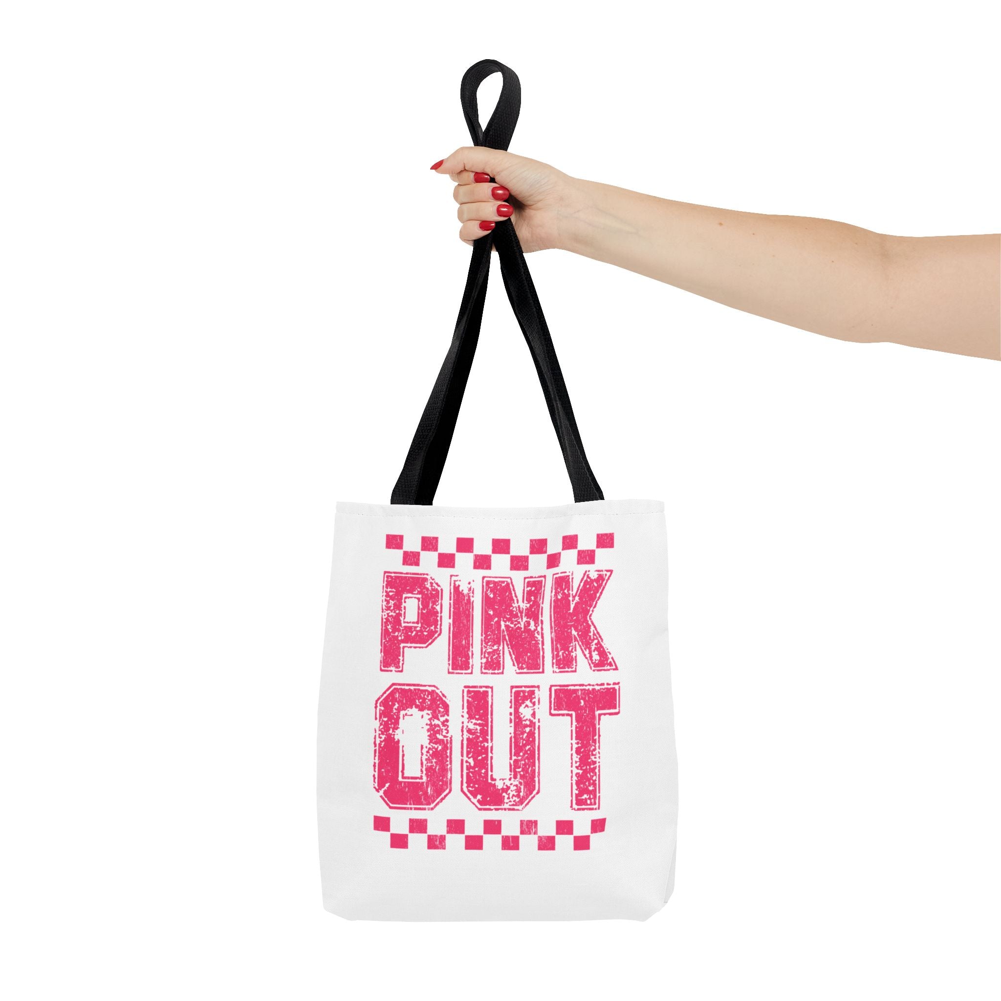 Pink Out Canvas Tote Bag – Breast Cancer Awareness Bag