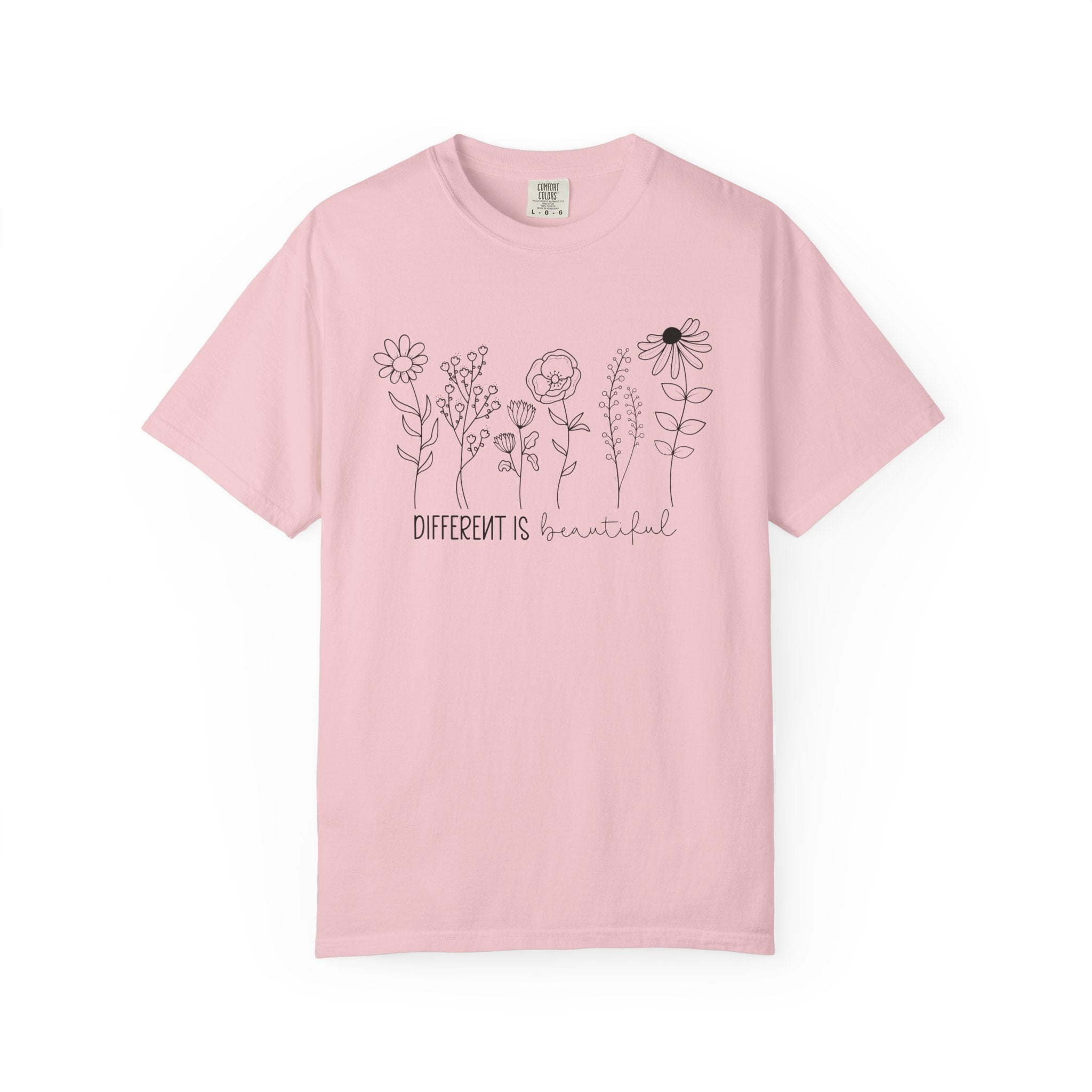 Different Is Beautiful Wildflower Shirt – Embrace Uniqueness Tee