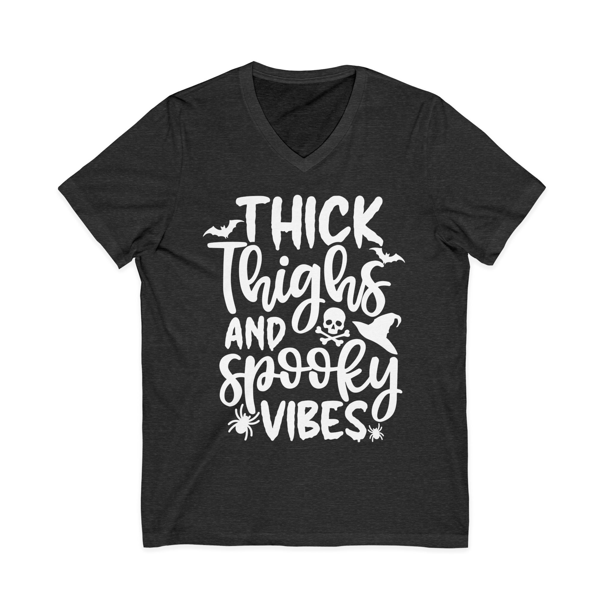 Thick Thighs & Spooky Vibes Shirt – Funny Halloween Tee