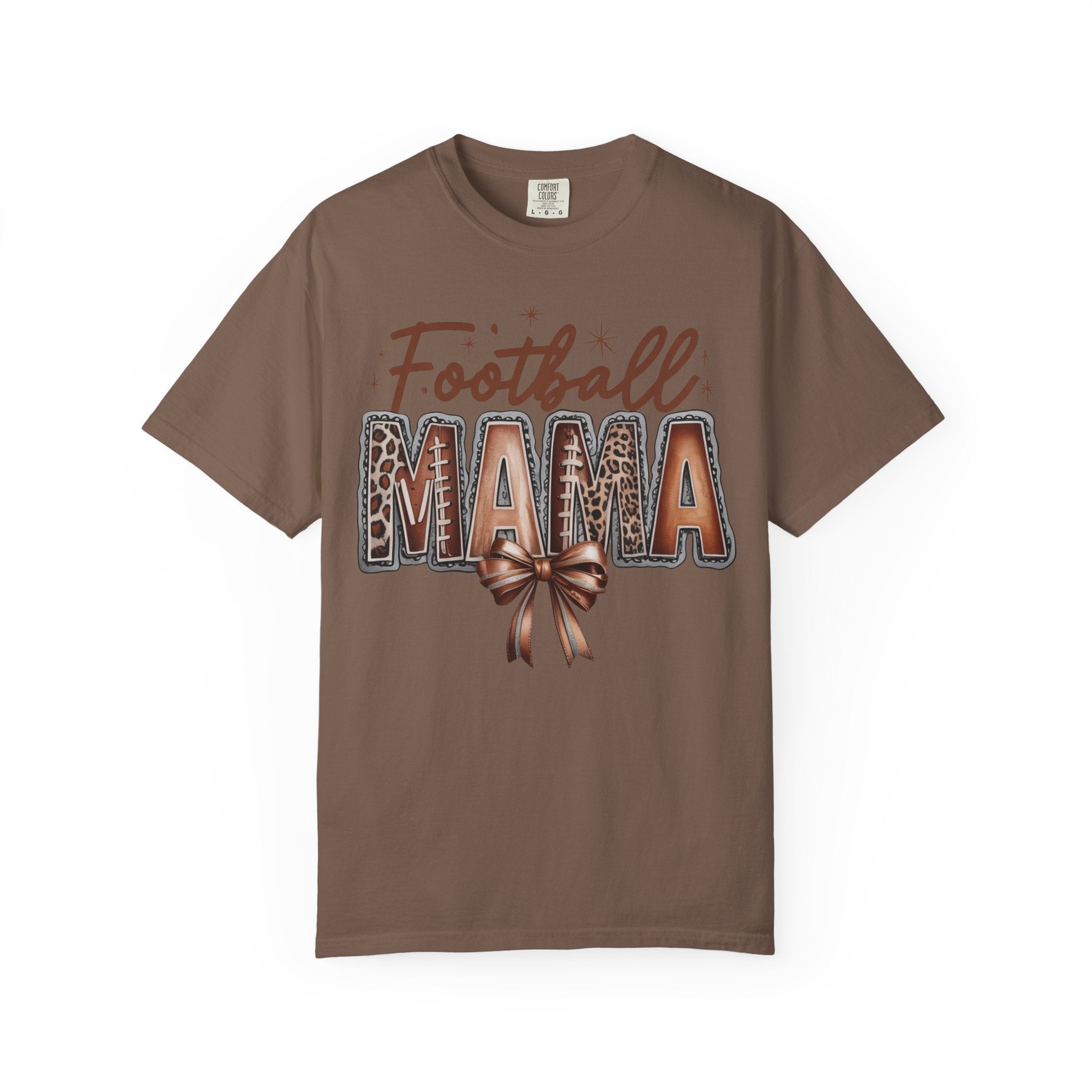 Football Mama Shirt – Leopard Print Game Day Tee for Moms