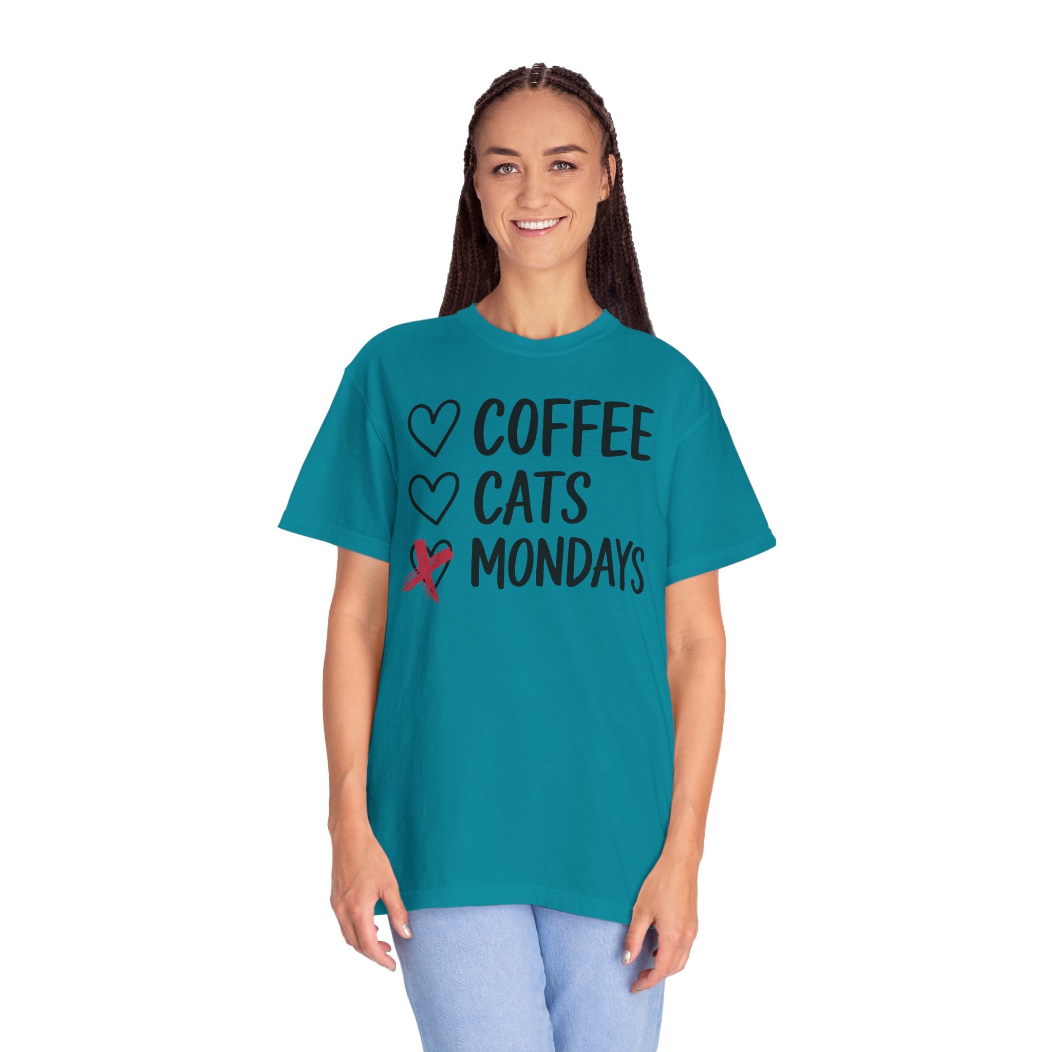 Coffee Cats Not Mondays Shirt – Funny Cat Lover Tee