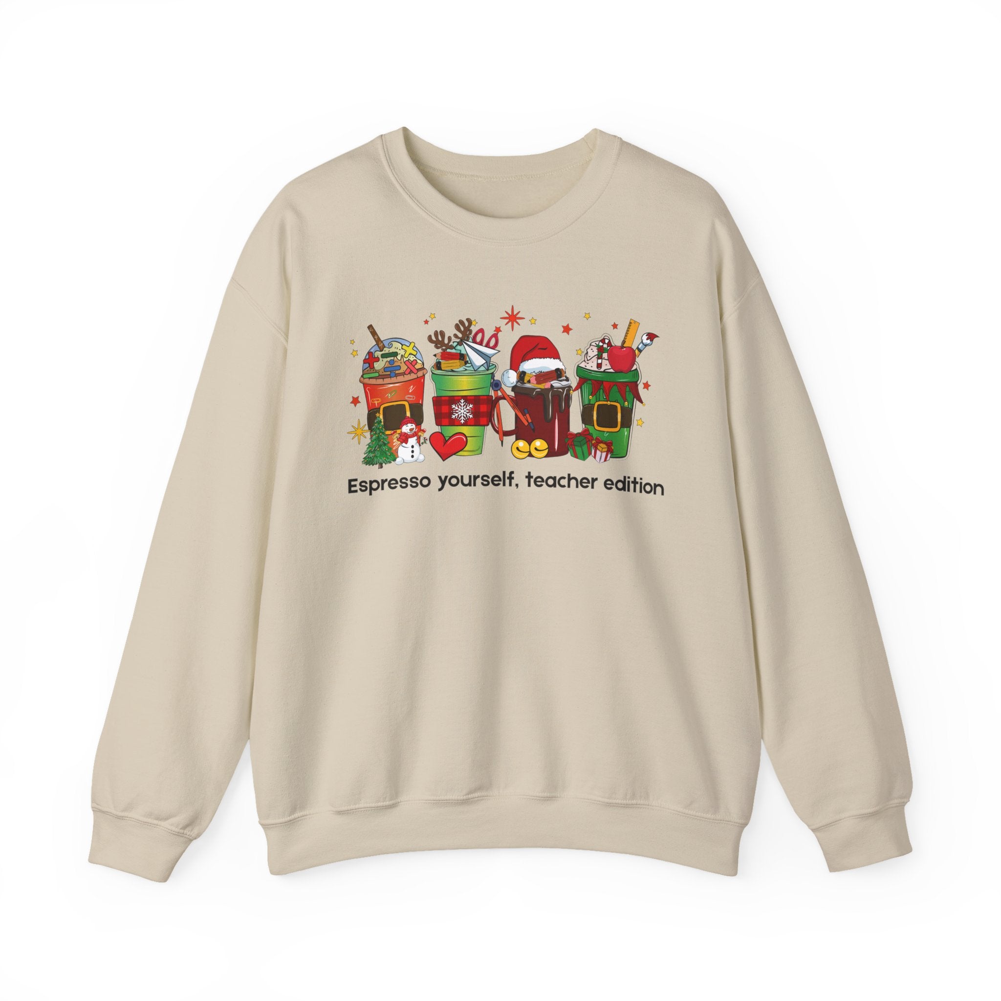 Espresso Yourself Teacher Sweatshirt – Funny Christmas Gift for Teachers