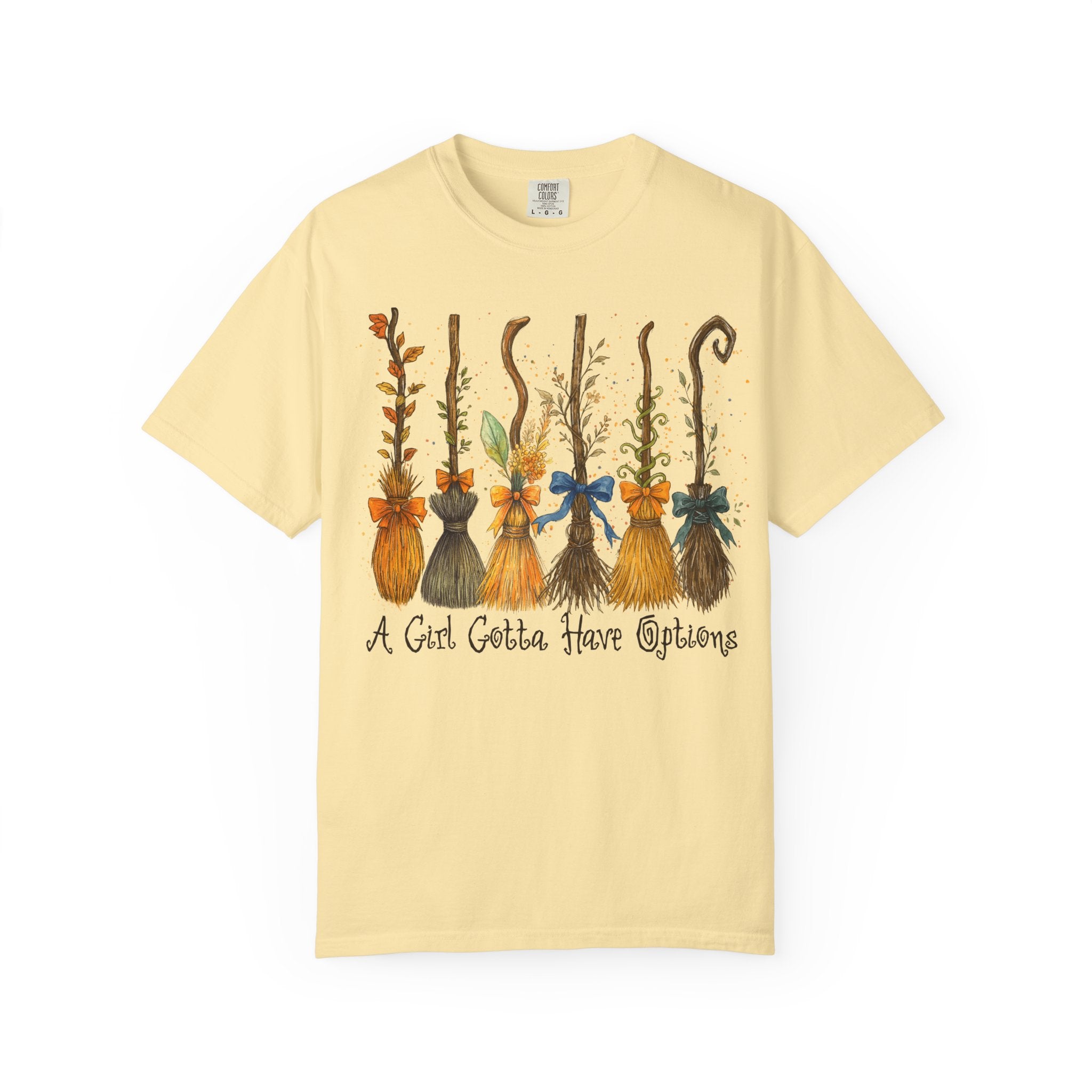 A Girl Gotta Have Options Witch Shirt – Funny Halloween Tee