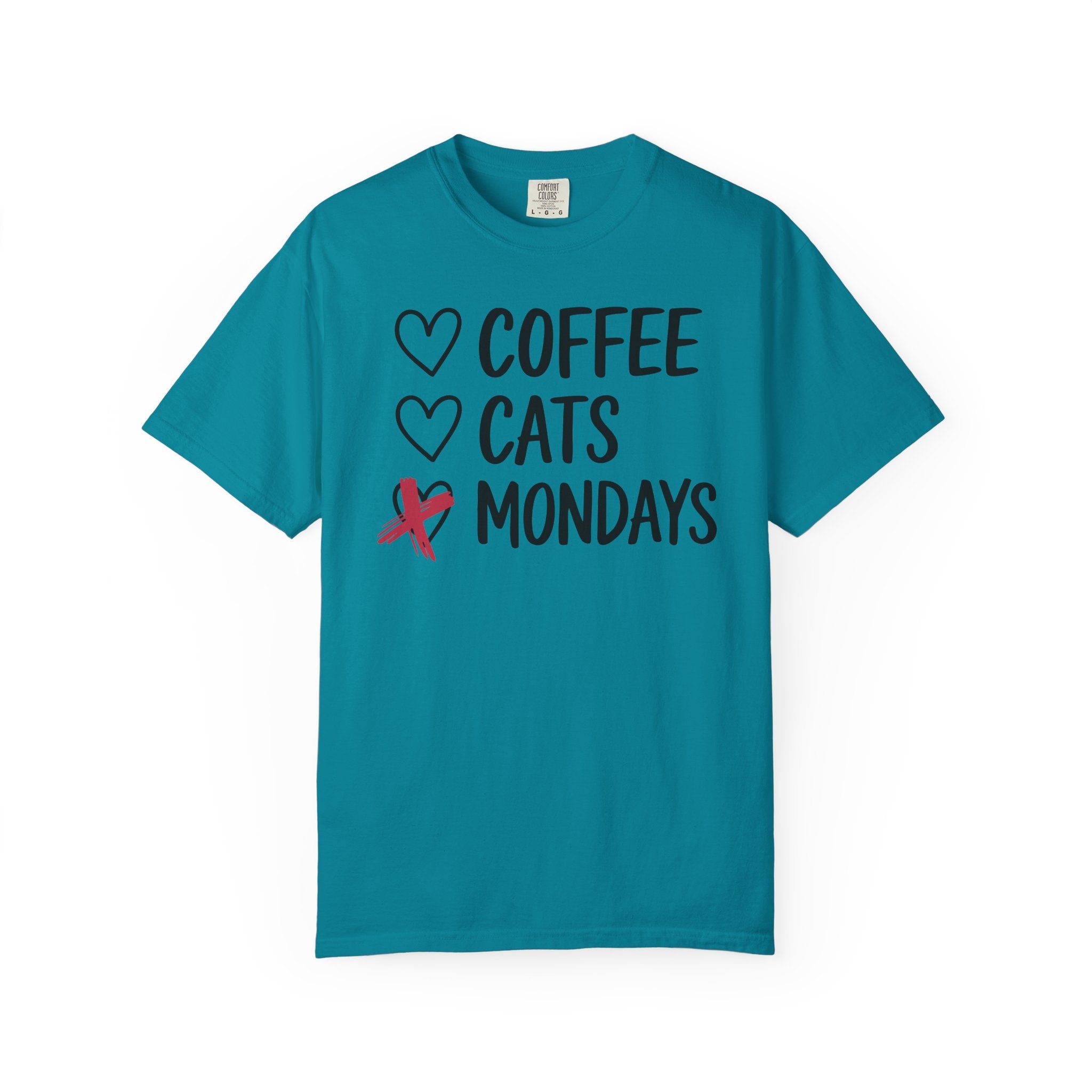 Coffee Cats Not Mondays Shirt – Funny Cat Lover Tee