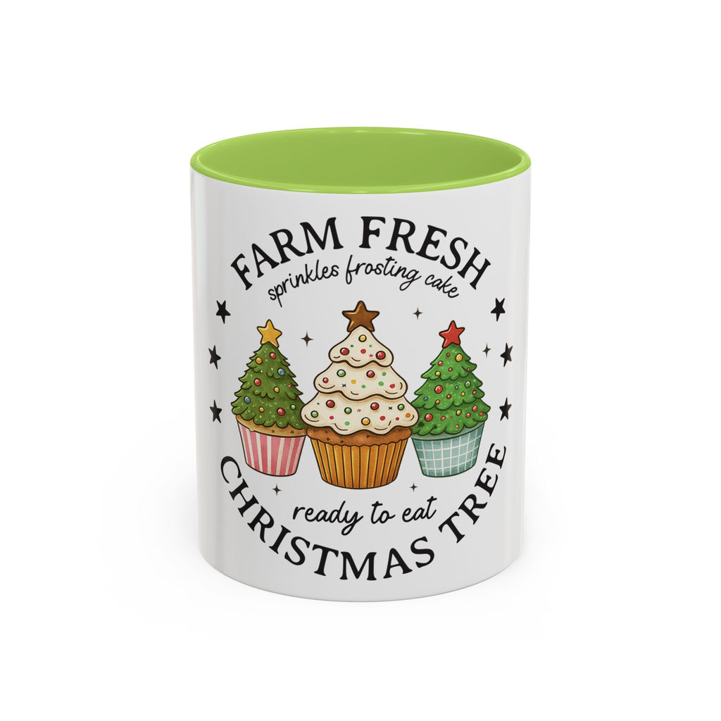 Farm Fresh Christmas Mug – Cupcake Tree, Frosting & Sprinkles Holiday Design