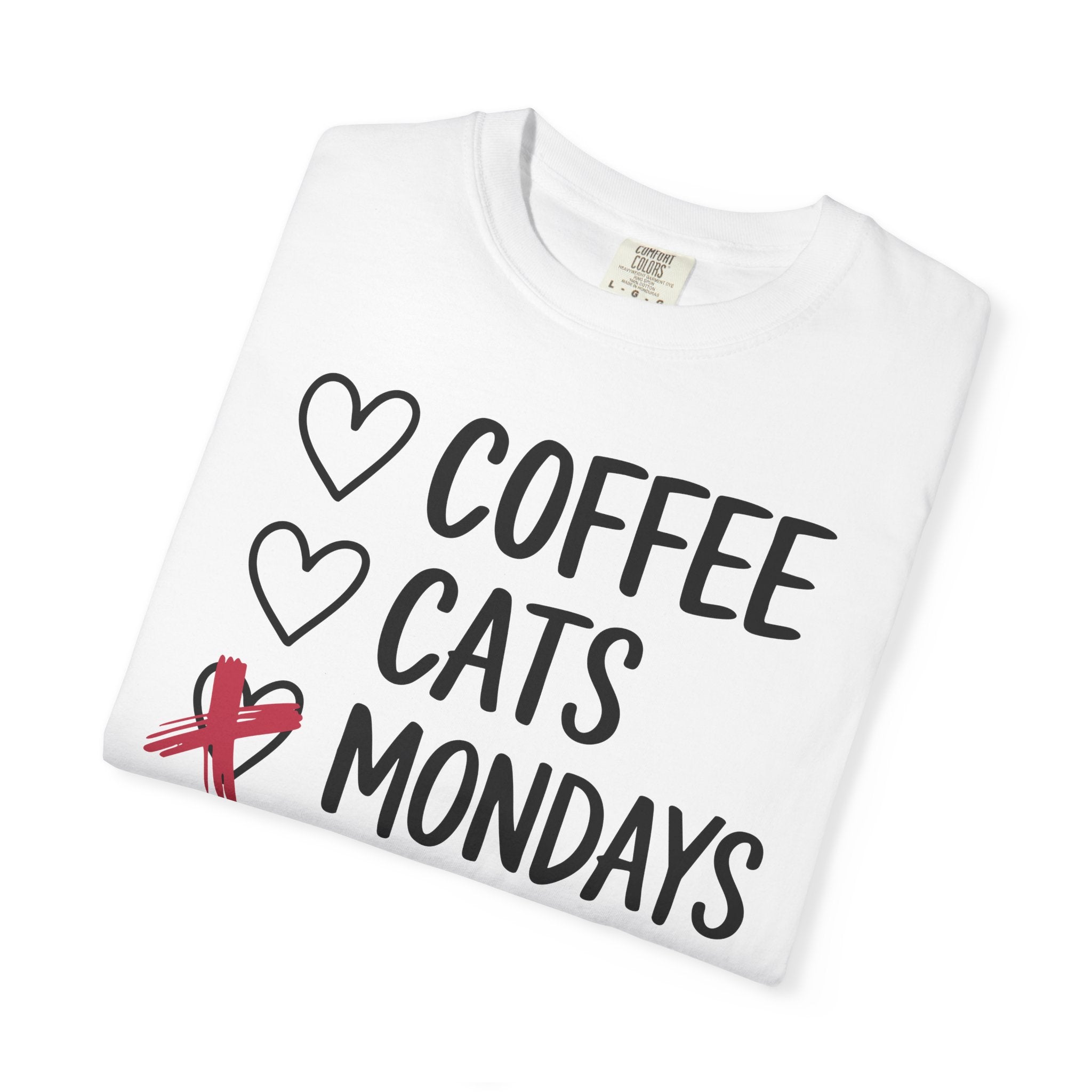 Coffee Cats Not Mondays Shirt – Funny Cat Lover Tee