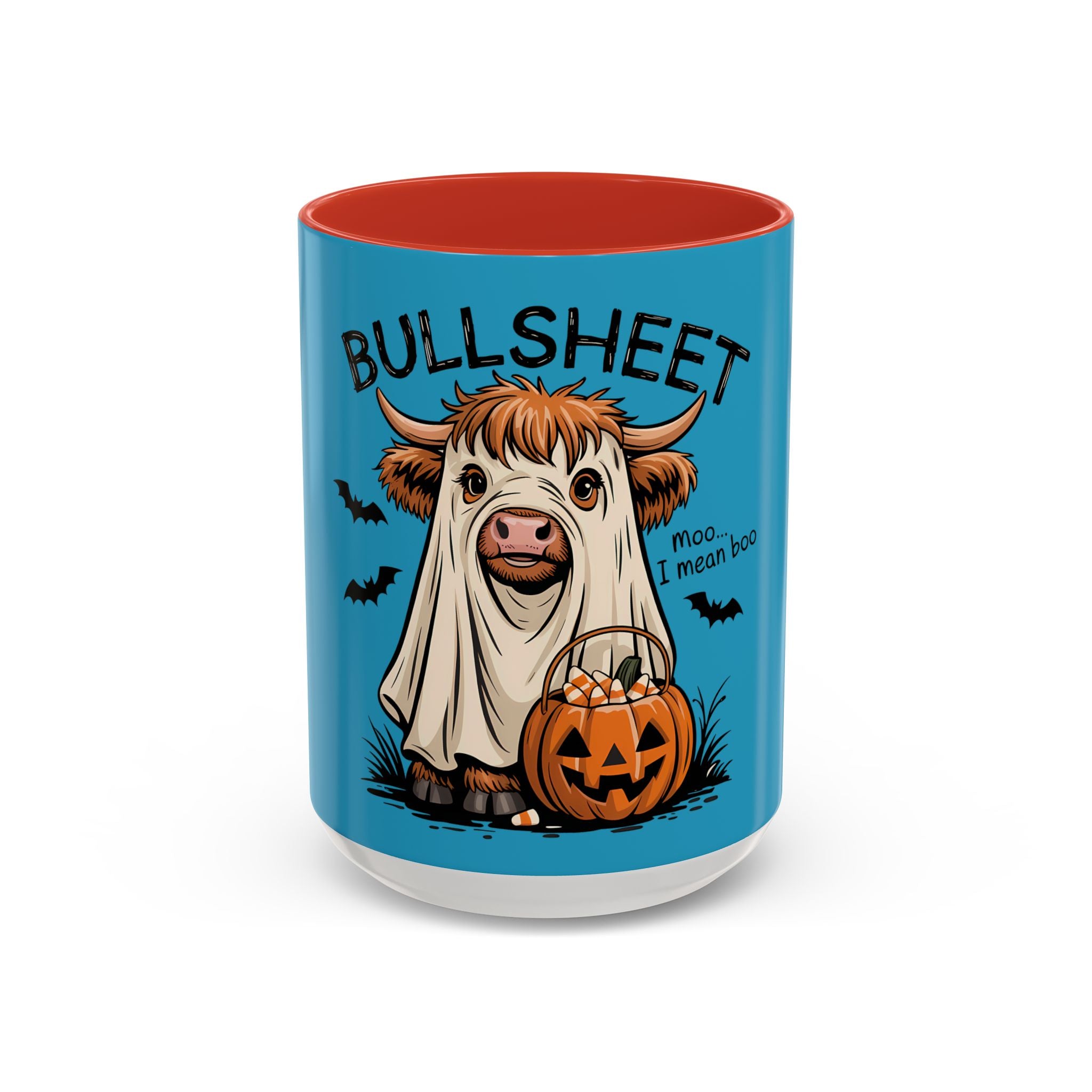 Bullsheet Halloween Mug|Funny Highland Cow Coffee Cup