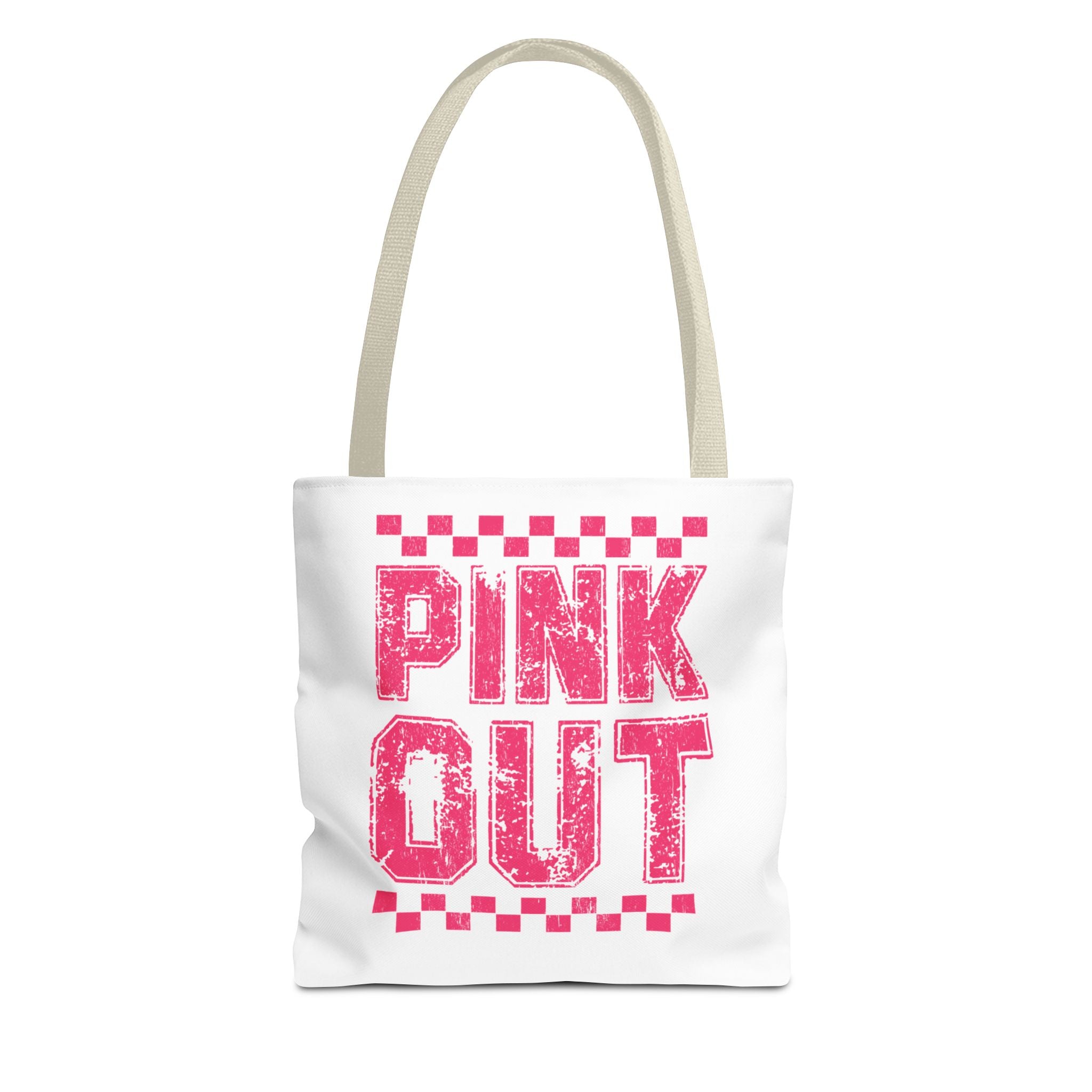 Pink Out Canvas Tote Bag – Breast Cancer Awareness Bag