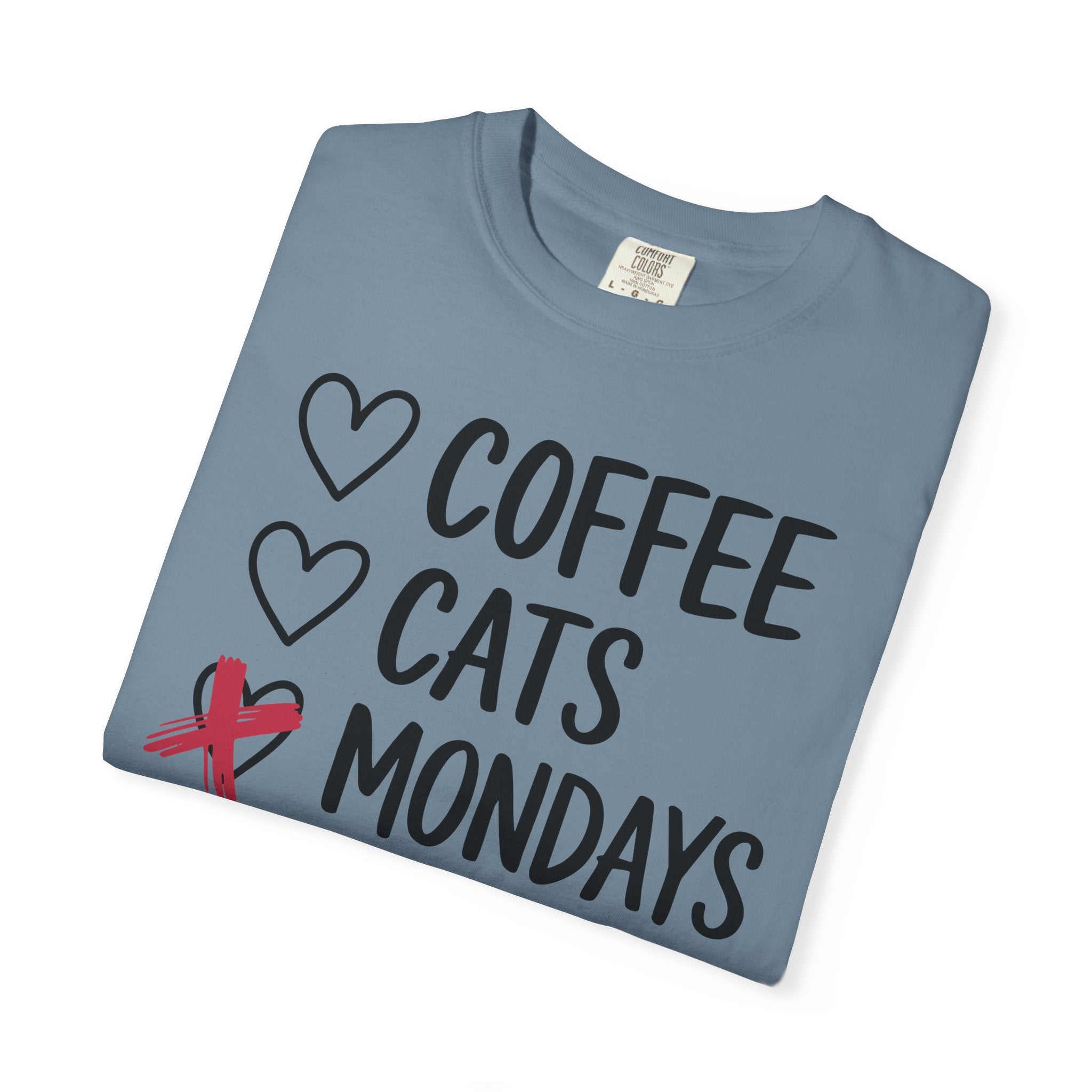 Coffee Cats Not Mondays Shirt – Funny Cat Lover Tee
