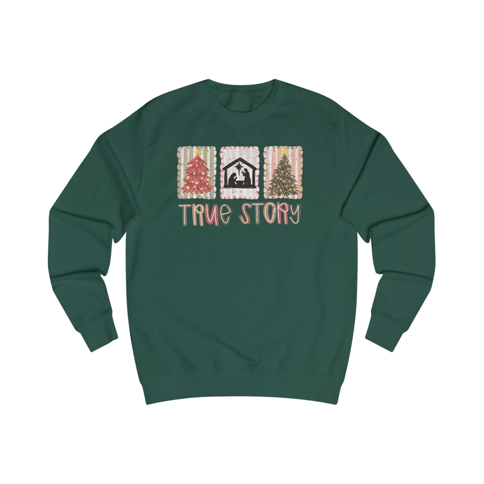 True Story Nativity Sweatshirt – Christian Christmas Shirt for Women