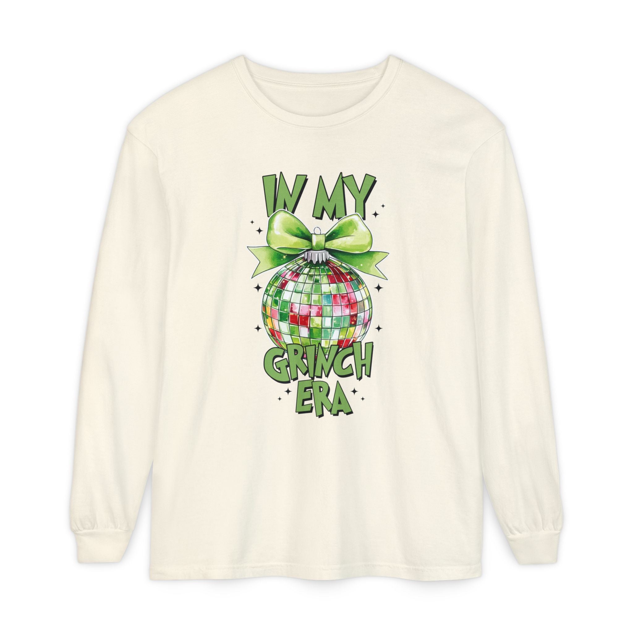 In My Grinch Era Shirt – Funny Christmas Tee with Disco Ornament