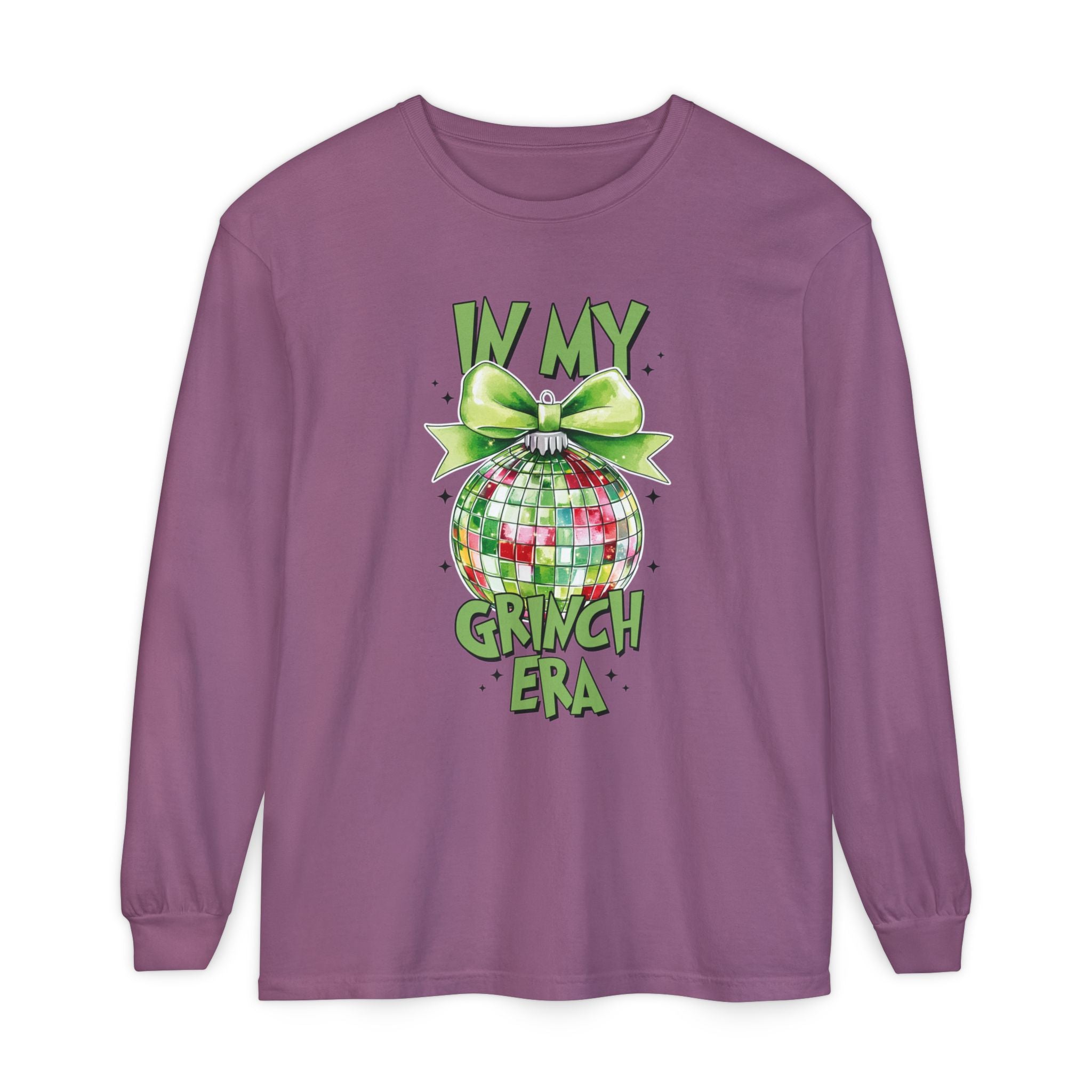 In My Grinch Era Shirt – Funny Christmas Tee with Disco Ornament