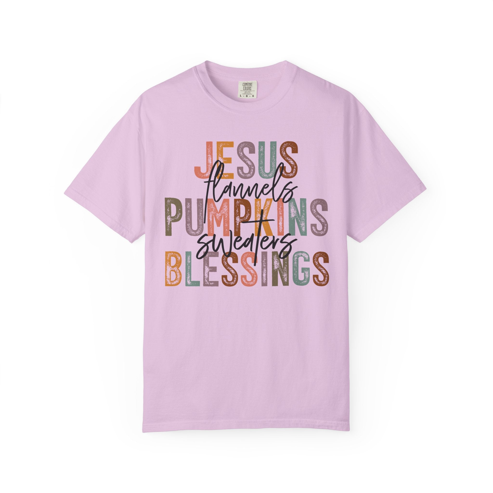 Jesus Flannels Pumpkins Blessings T-Shirt – Christian Fall Faith Tee