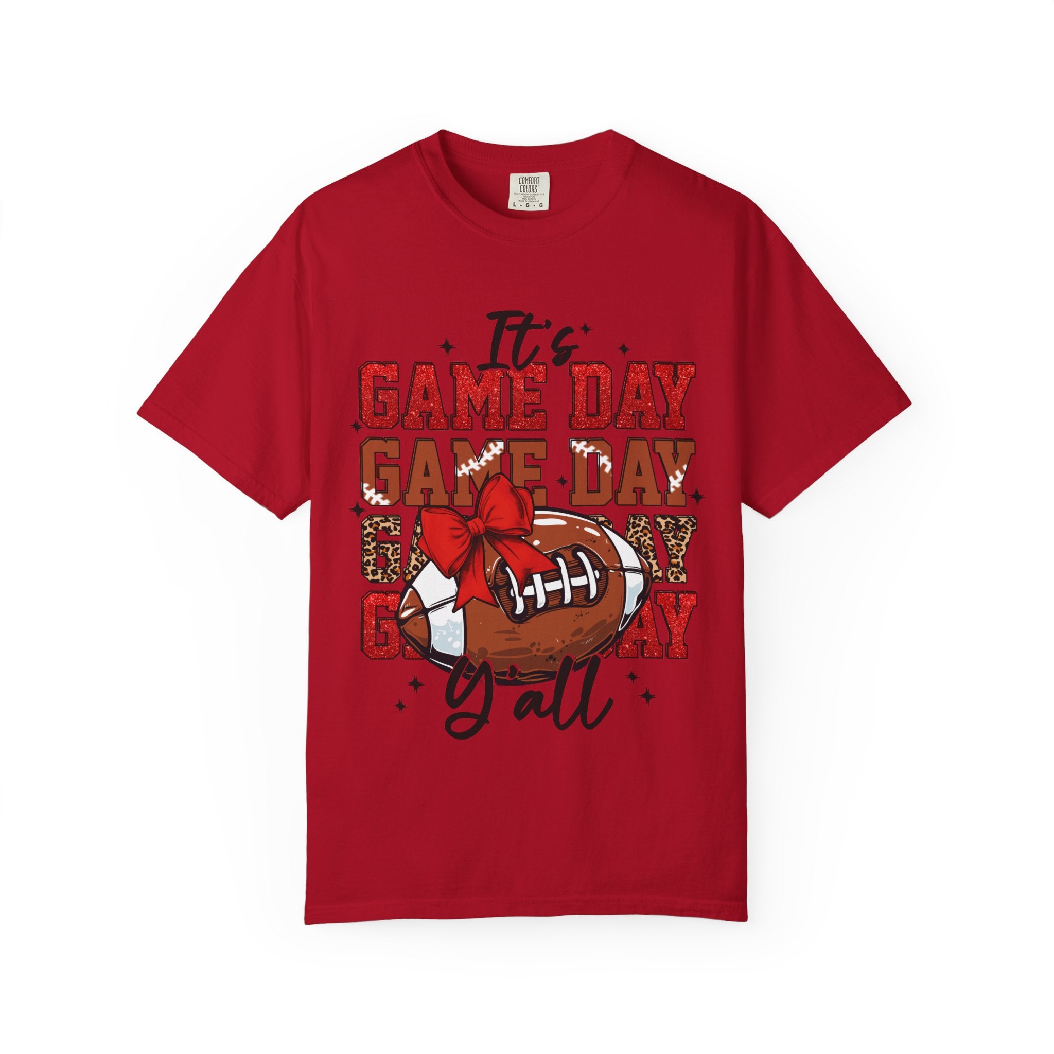 It’s Game Day Y’all | Football Graphic T-Shirt with Bow