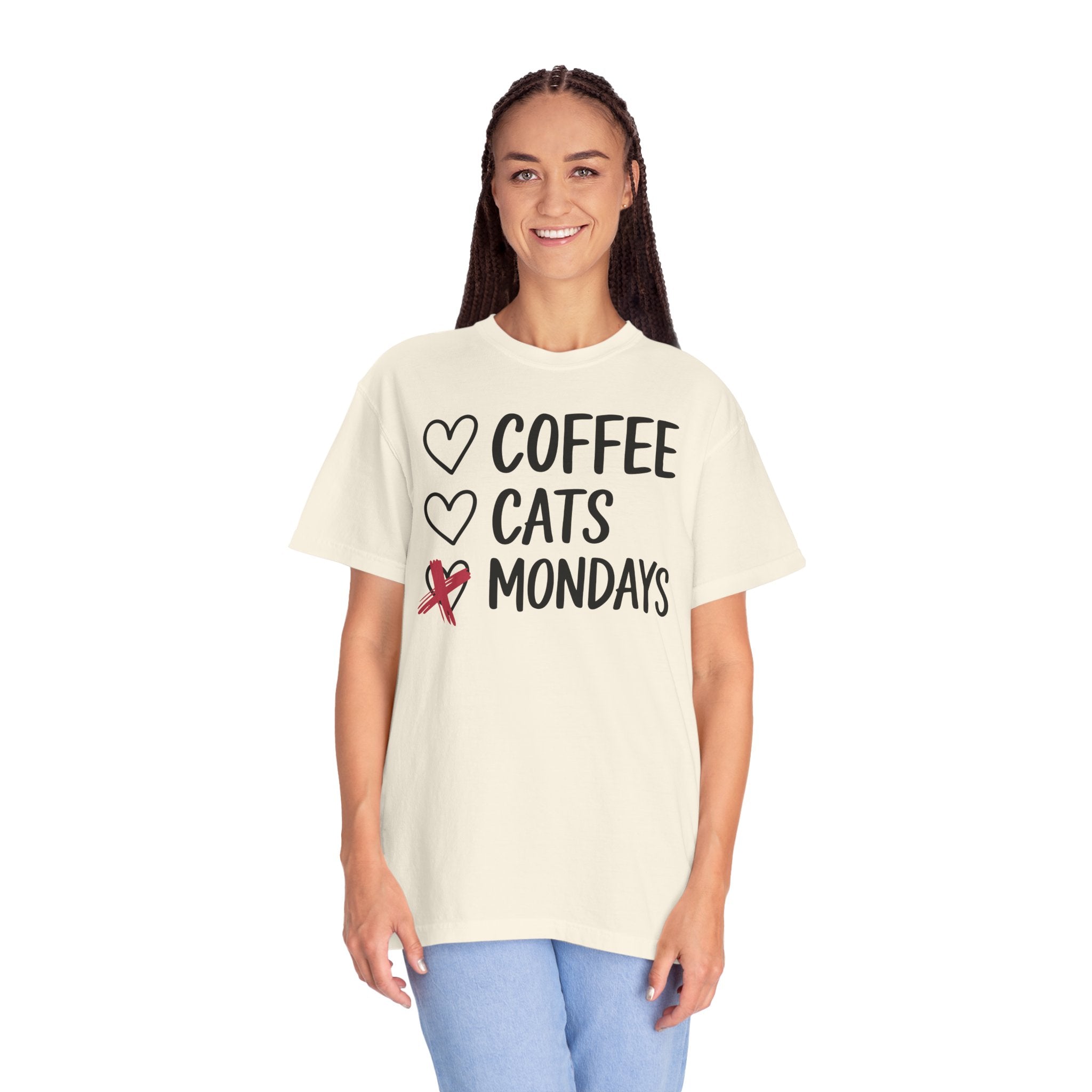 Coffee Cats Not Mondays Shirt – Funny Cat Lover Tee