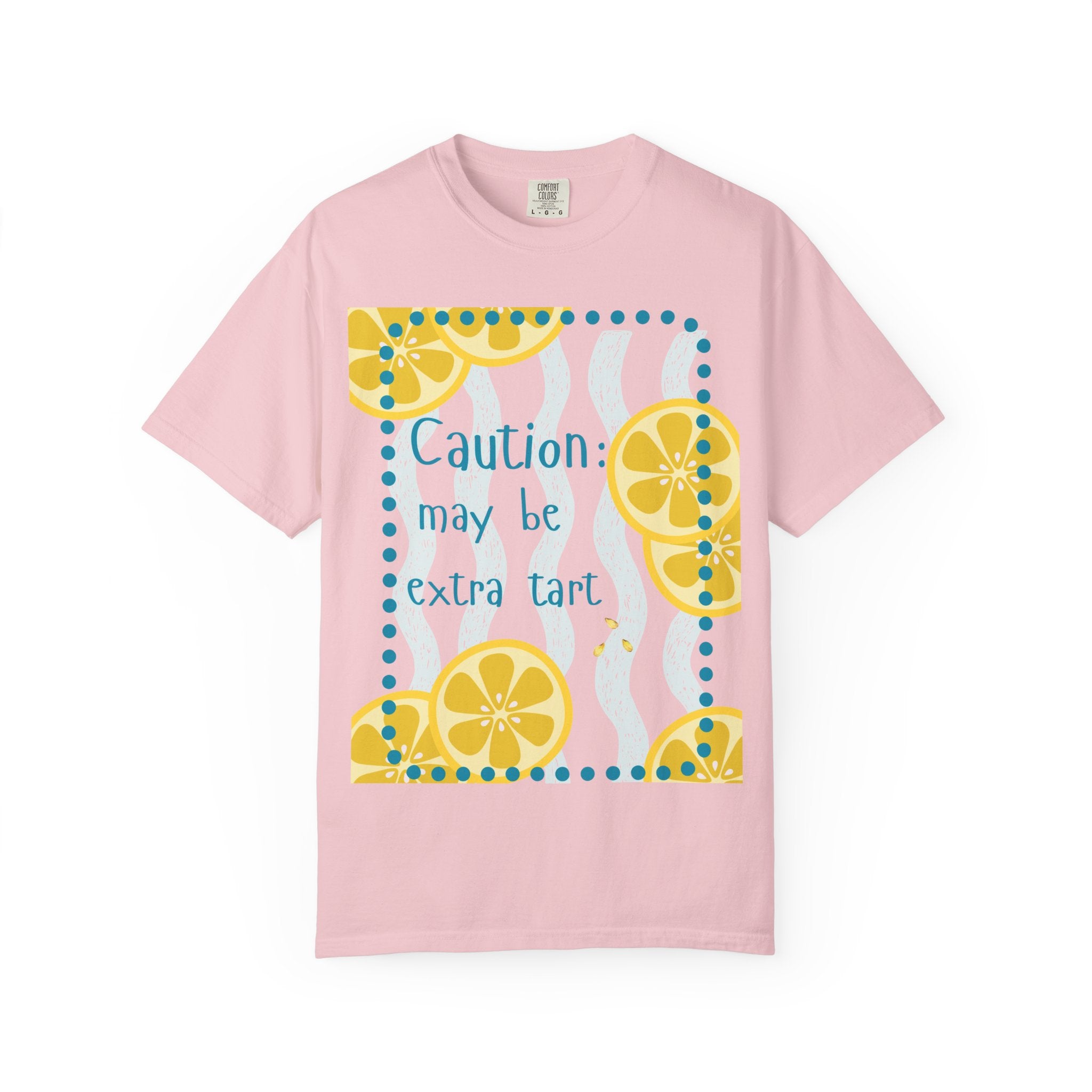 Caution May Be Extra Tart Shirt | Comfort Colors Funny Lemon Tee for Women