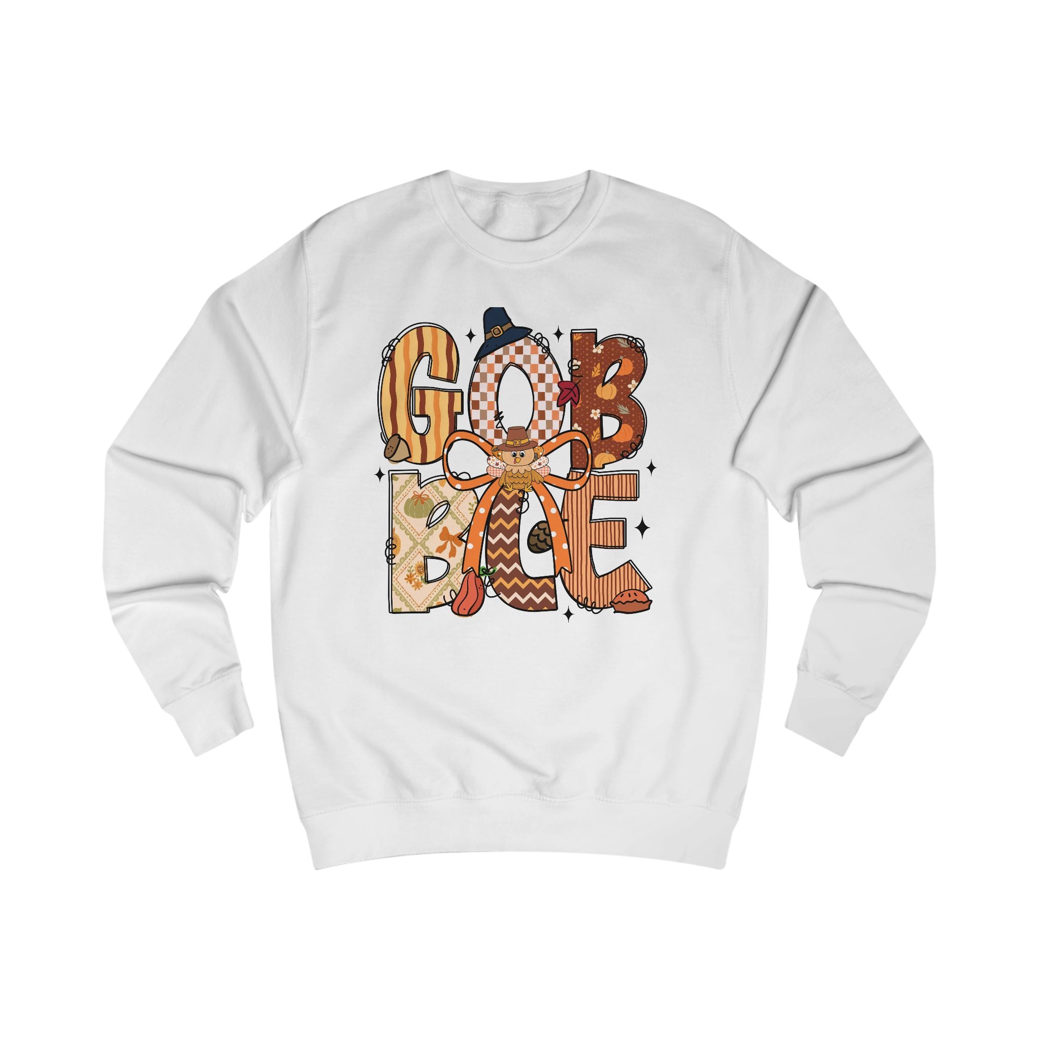 Thanksgiving Gobble Sweatshirt, Cozy Unisex Fall Sweater, Holiday Gift, Seasonal Apparel, Autumn Fashion, Family Gathering Wear