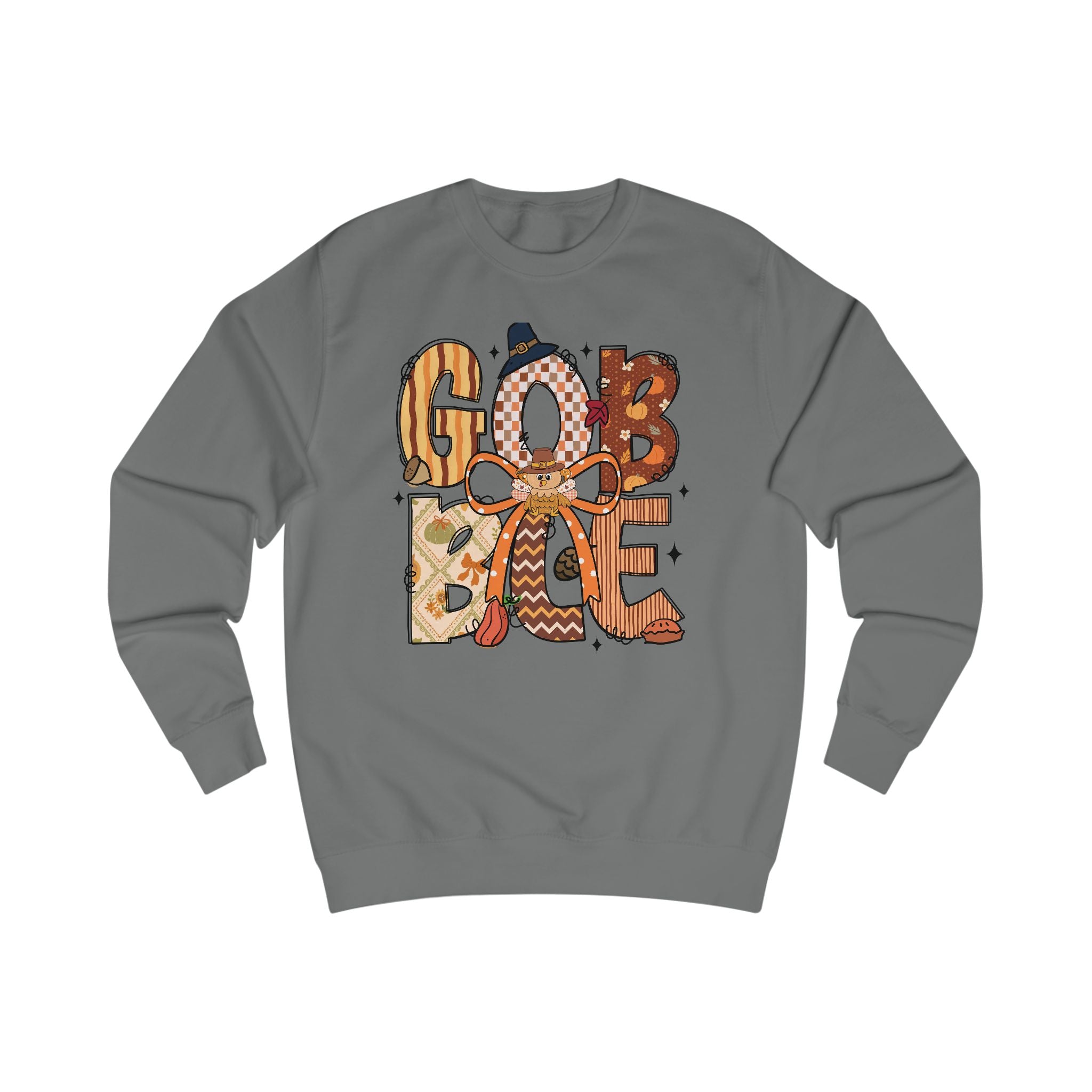 Thanksgiving Gobble Sweatshirt, Cozy Unisex Fall Sweater, Holiday Gift, Seasonal Apparel, Autumn Fashion, Family Gathering Wear