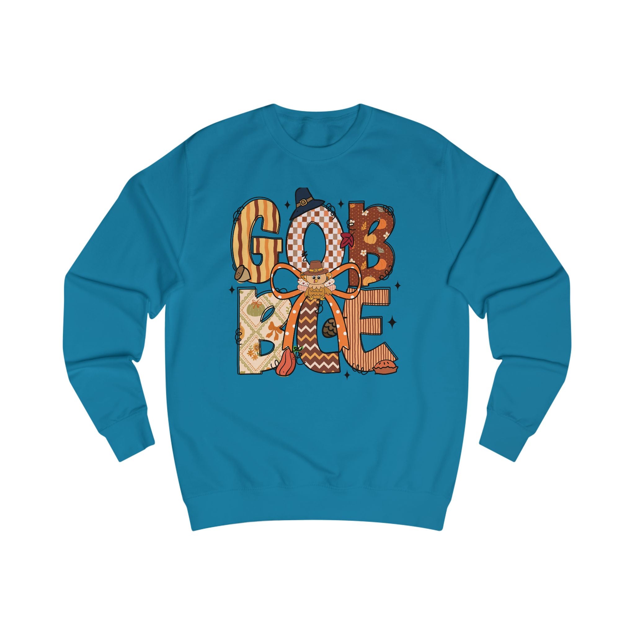 Thanksgiving Gobble Sweatshirt, Cozy Unisex Fall Sweater, Holiday Gift, Seasonal Apparel, Autumn Fashion, Family Gathering Wear