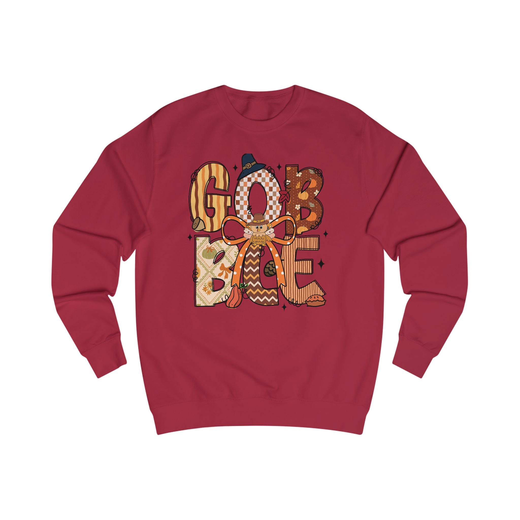 Thanksgiving Gobble Sweatshirt, Cozy Unisex Fall Sweater, Holiday Gift, Seasonal Apparel, Autumn Fashion, Family Gathering Wear