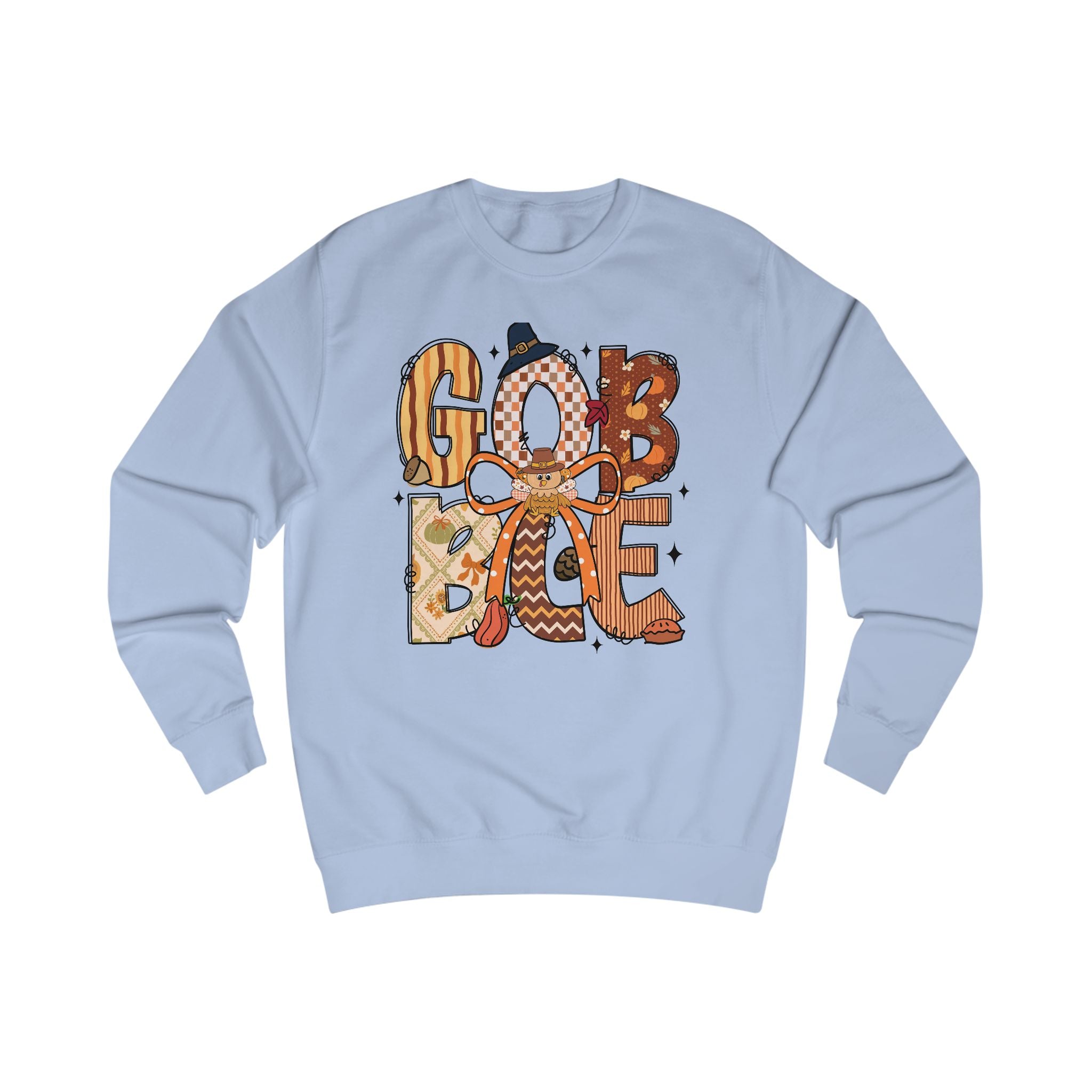 Thanksgiving Gobble Sweatshirt, Cozy Unisex Fall Sweater, Holiday Gift, Seasonal Apparel, Autumn Fashion, Family Gathering Wear
