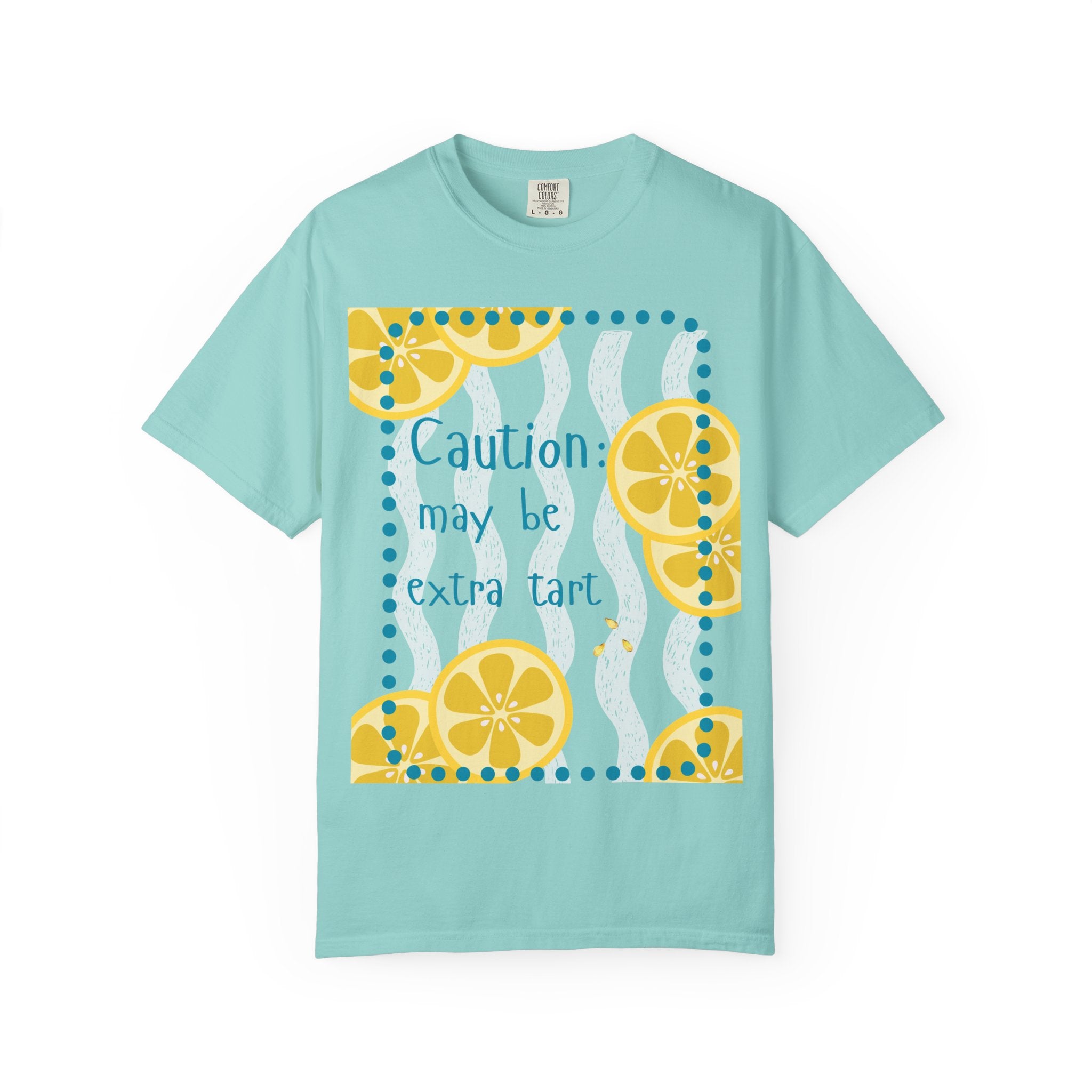 Caution May Be Extra Tart Shirt | Comfort Colors Funny Lemon Tee for Women