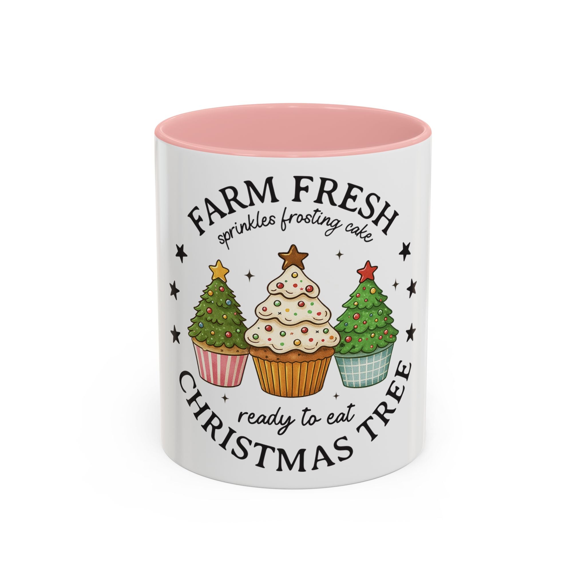 Farm Fresh Christmas Mug – Cupcake Tree, Frosting & Sprinkles Holiday Design