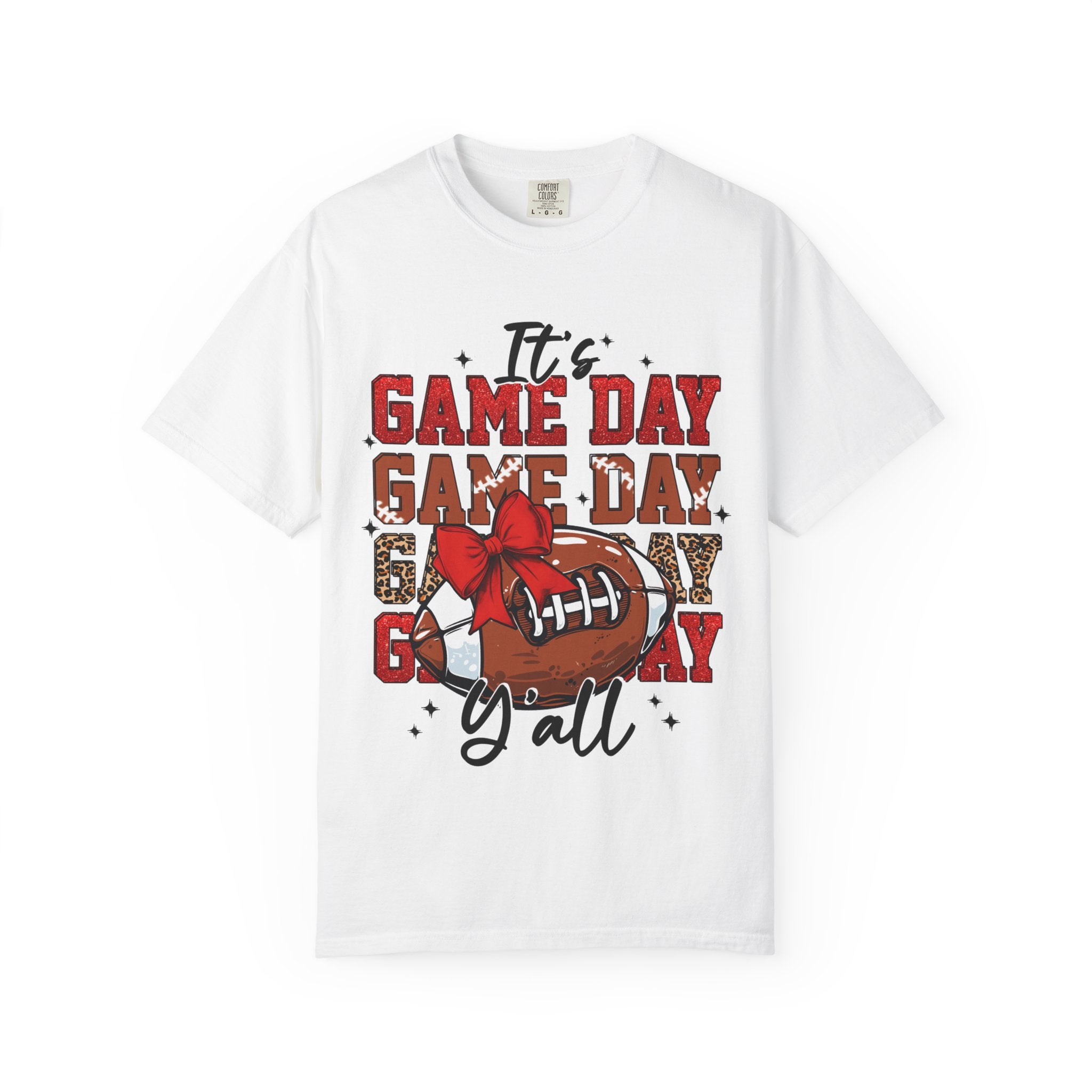 It’s Game Day Y’all | Football Graphic T-Shirt with Bow