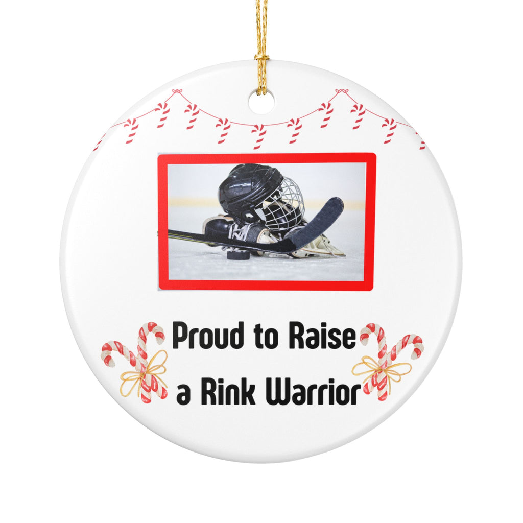 Hockey Mom Christmas Ornament | Rink Warrior Holiday Gift for Sports Moms