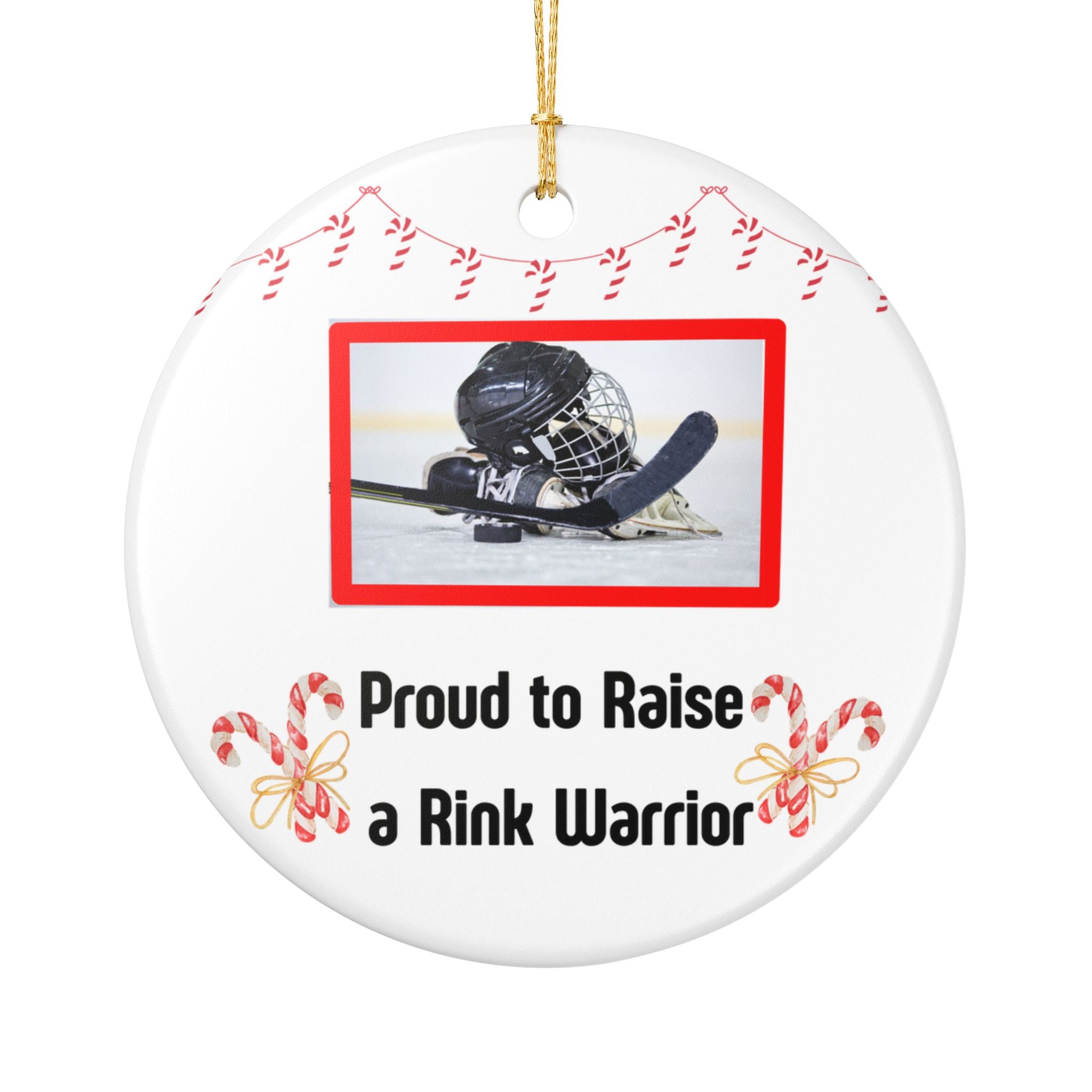 Hockey Mom Christmas Ornament | Rink Warrior Holiday Gift for Sports Moms
