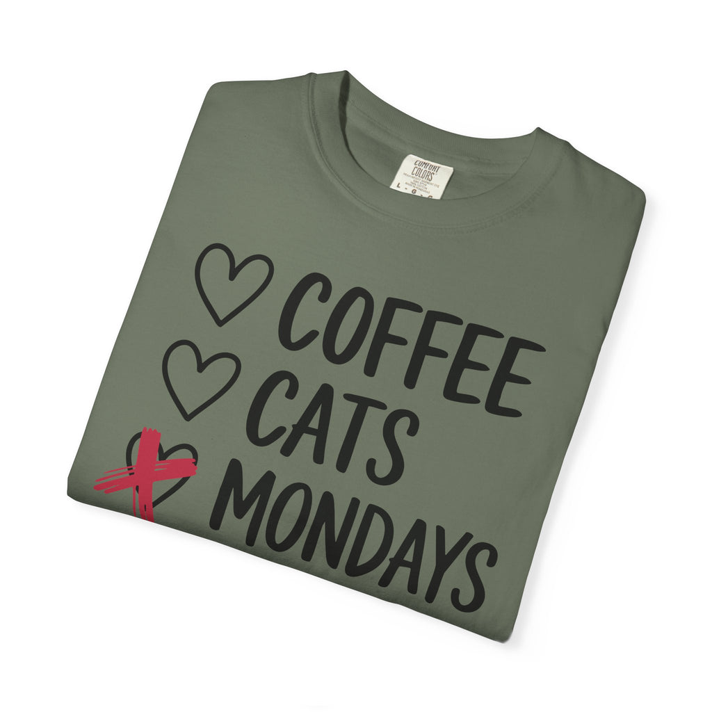 Coffee Cats Not Mondays Shirt – Funny Cat Lover Tee
